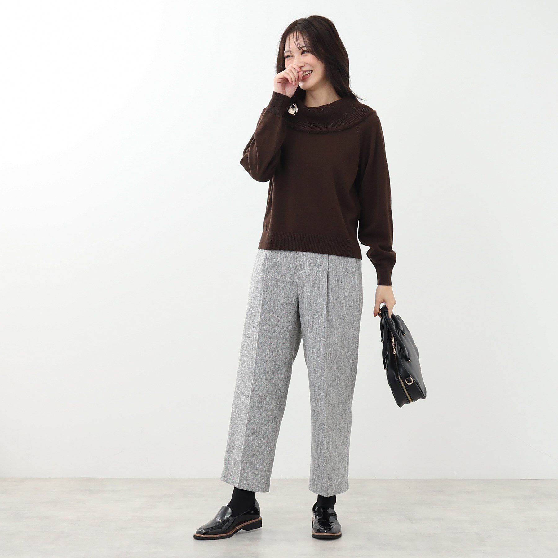 Reflect「【手洗い可】華やかオフタートルニット」|ニット・セーター|