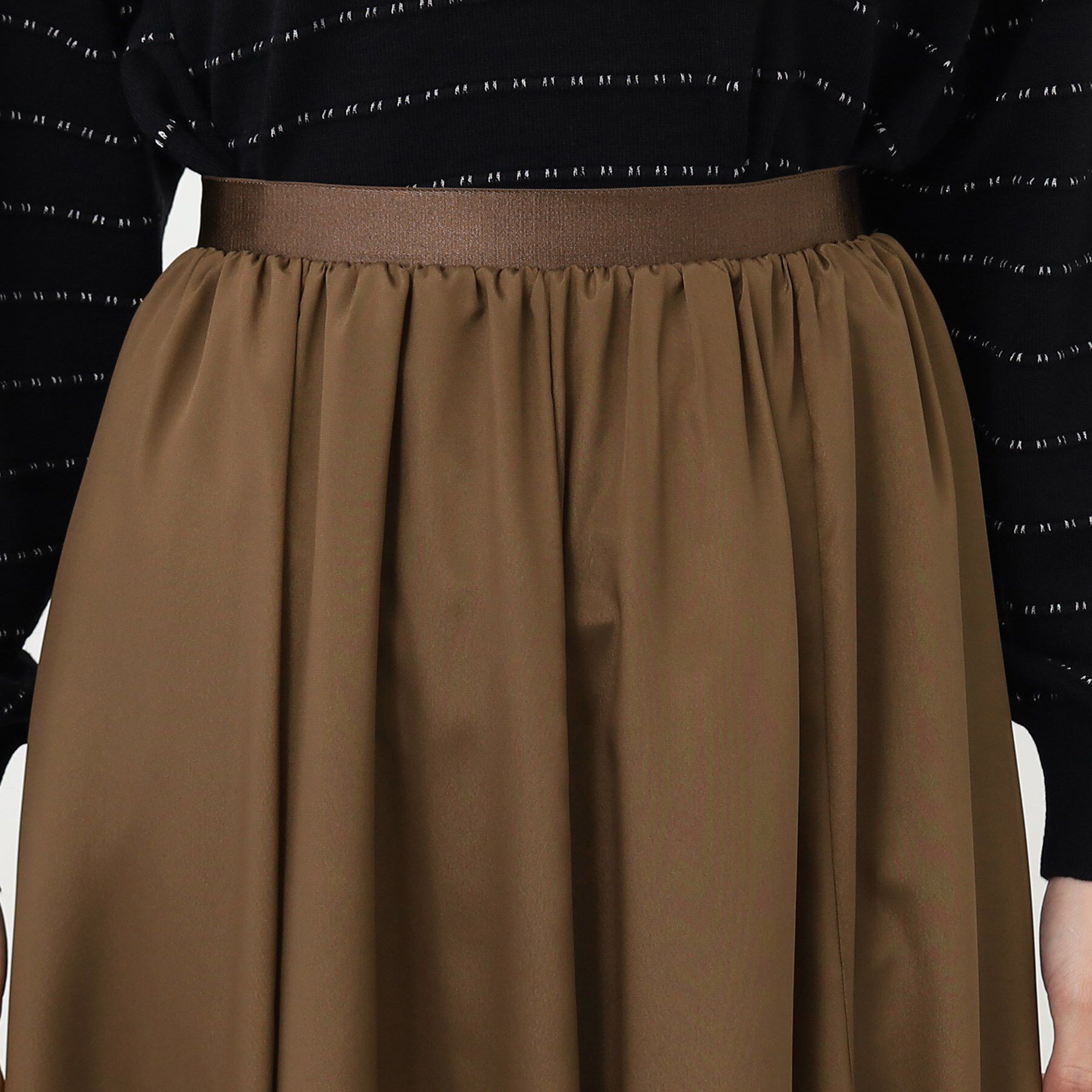 Reflect「【手洗い可/ウエスト総ゴム仕様】フリュイドシフォンスカート」|スカート|