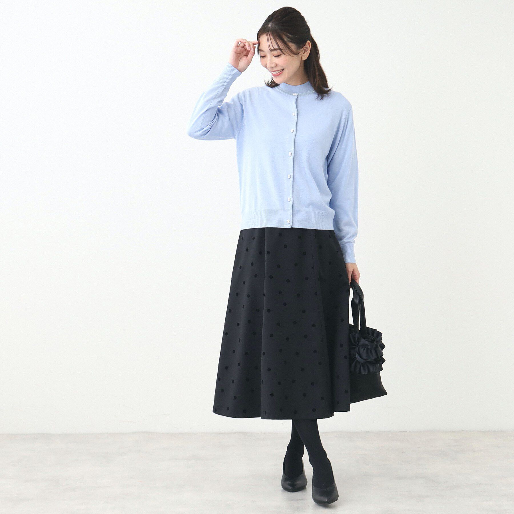 Reflect「ドットプリントフレアスカート」|スカート|