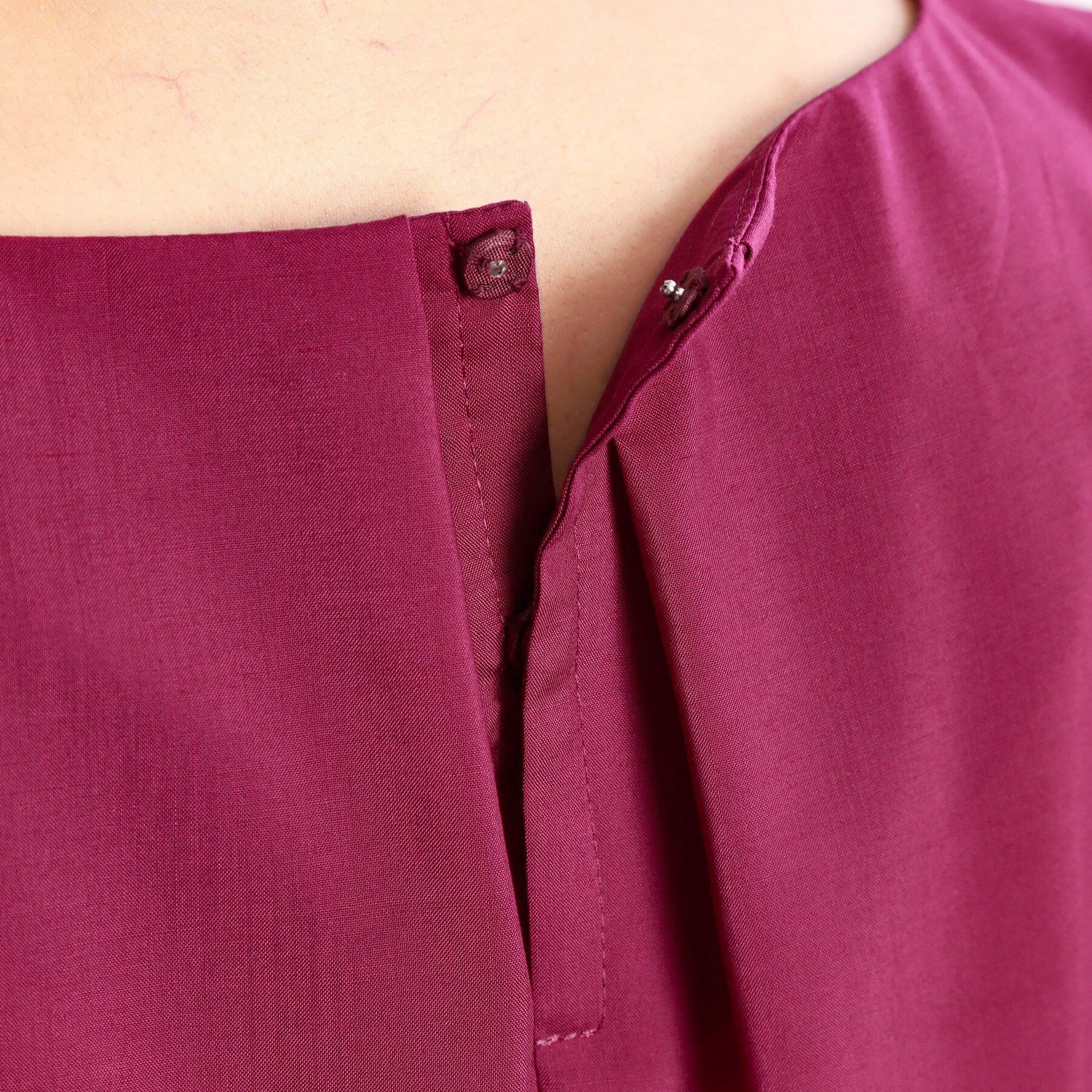 Reflect「【すっきり見え！長め丈】ピンタックデザインチュニックブラウス」|シャツ・ブラウス|