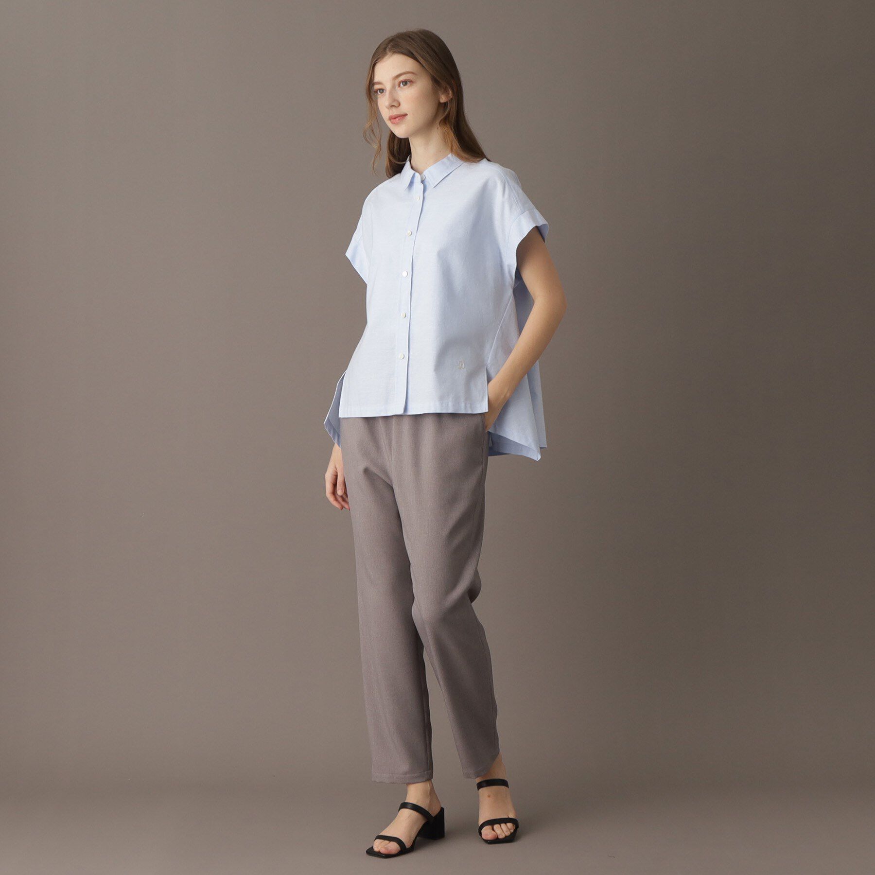 DRESSTERIOR「【日本製/コットン100％】バックフレアオックスシャツ」|シャツ・ブラウス|