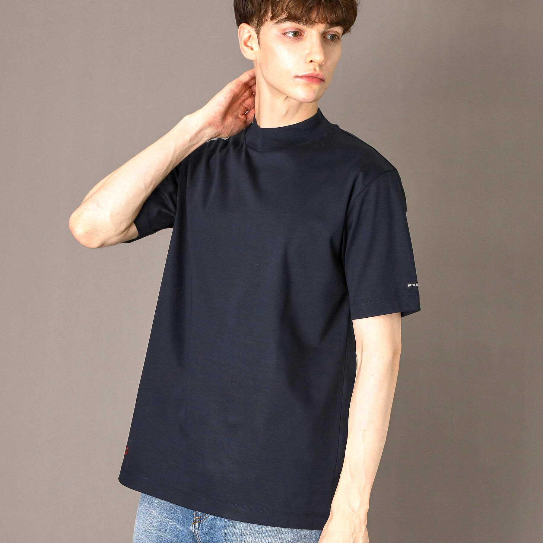 DRESSTERIOR「【接触冷感/抗菌防臭/消臭】ICE CLEAR COTTON モックネックT」|Tシャツ・カットソー|