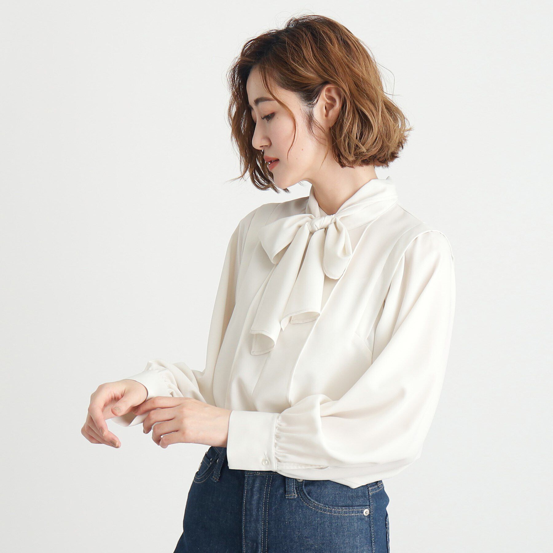 grove「ウイングスリーブボウタイブラウス」|シャツ・ブラウス|