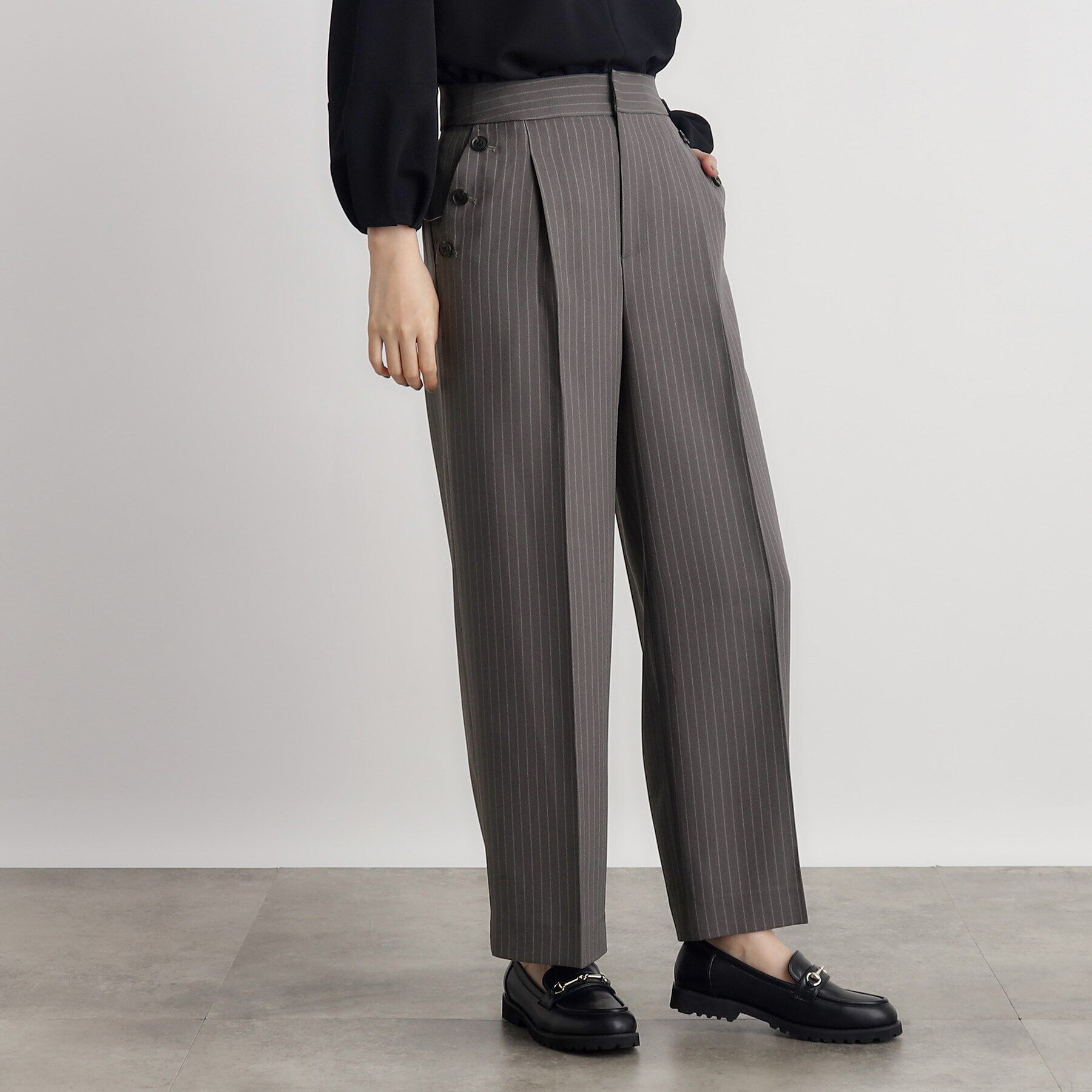 grove「ドビーストライプマリンワイドパンツ」|その他|