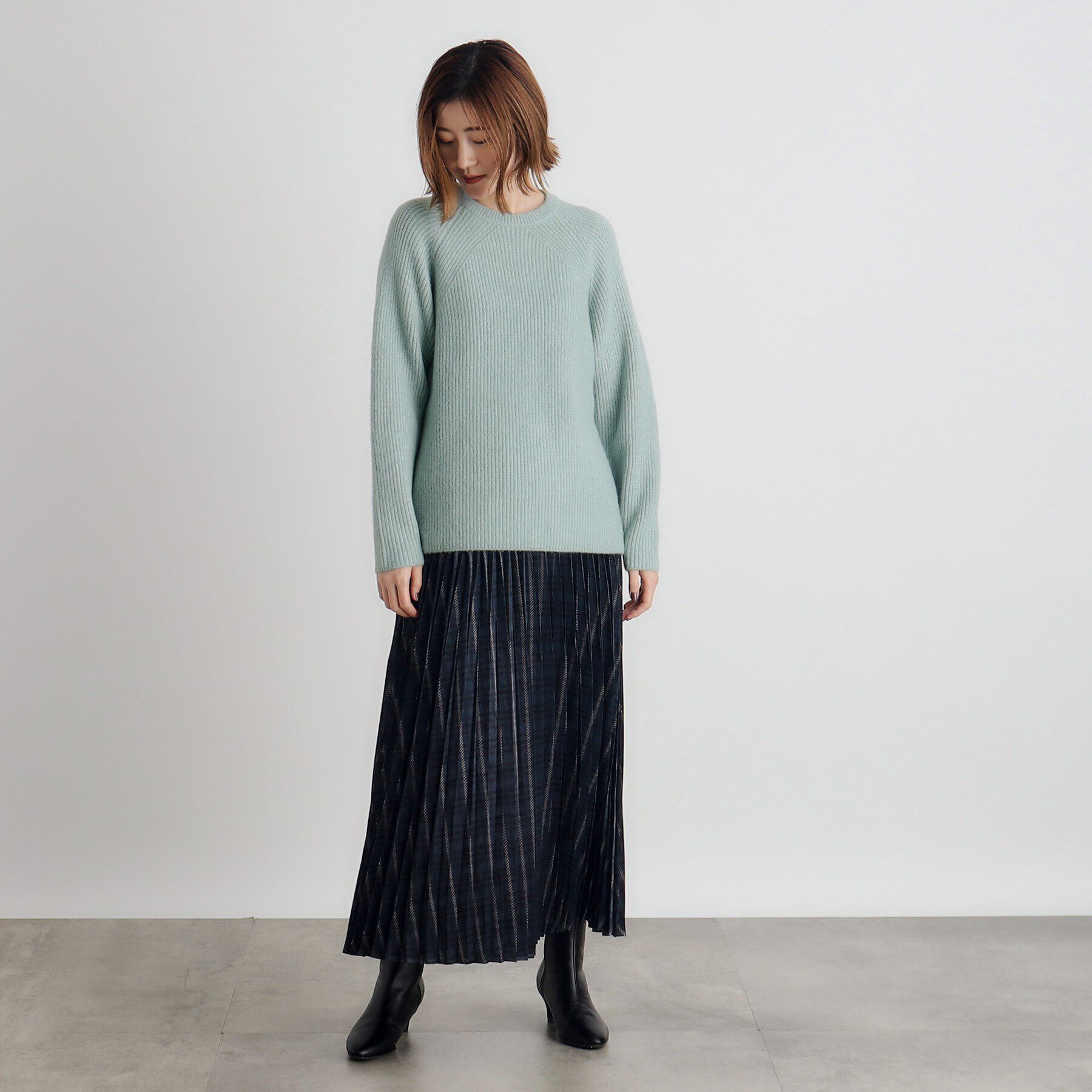 grove「クルーネック畔プルオーバー【洗える】」|ニット・セーター|