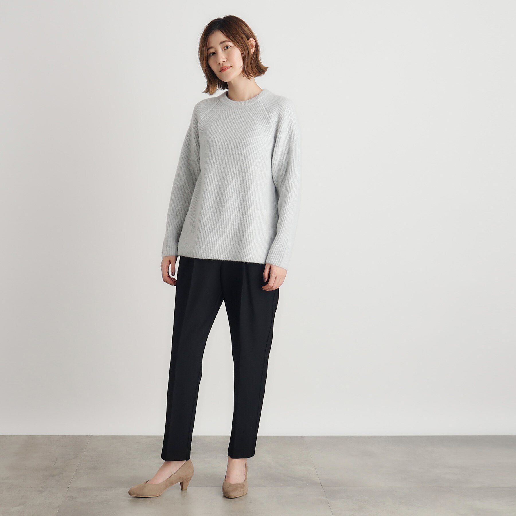 grove「クルーネック畔プルオーバー【洗える】」|ニット・セーター|