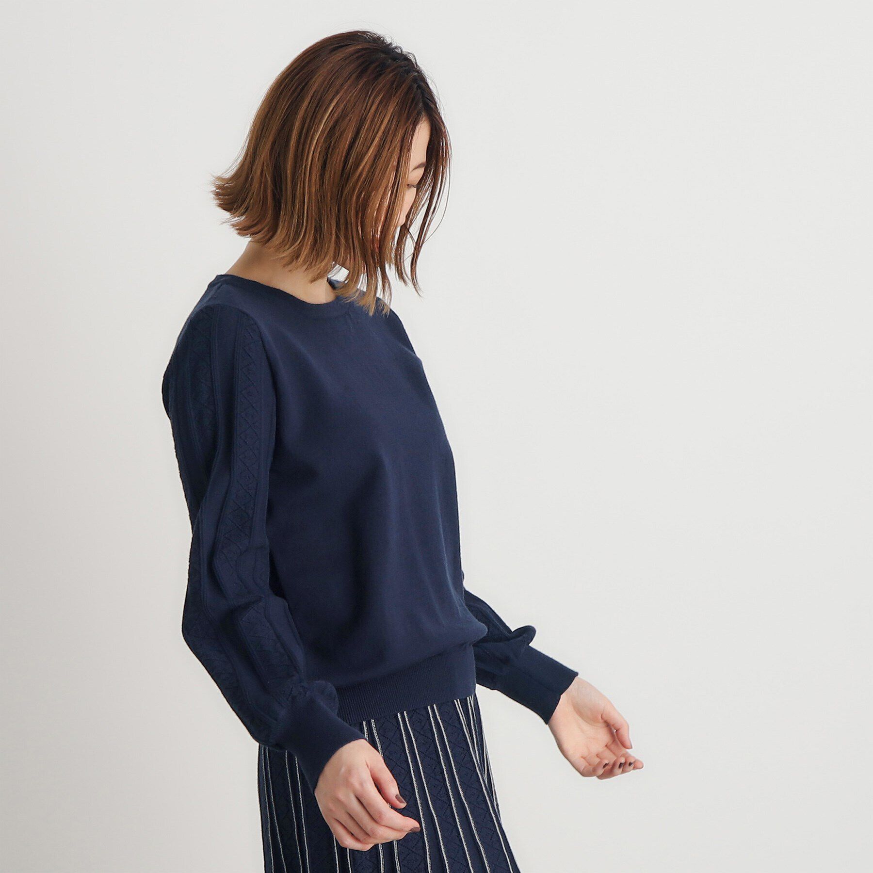 grove「SET UP対応 袖コンニットプルオーバー」|ニット・セーター|