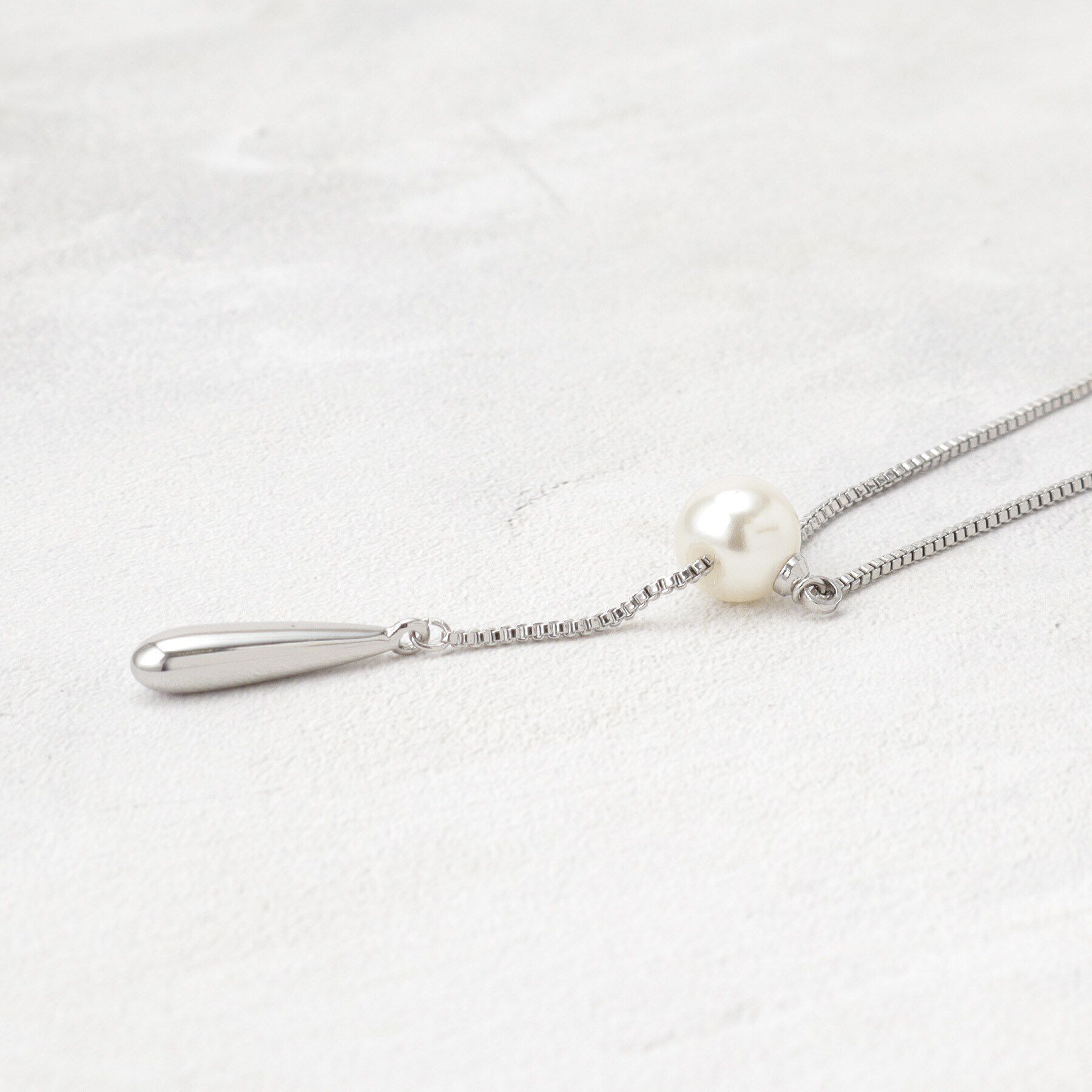 grove「パール調スライドネックレス」|ネックレス|