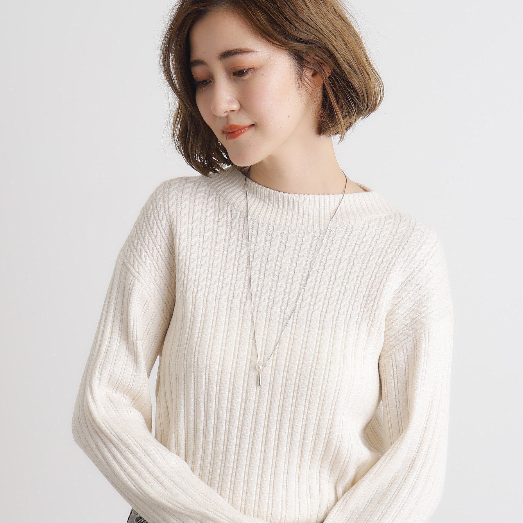 grove「パール調スライドネックレス」|ネックレス|