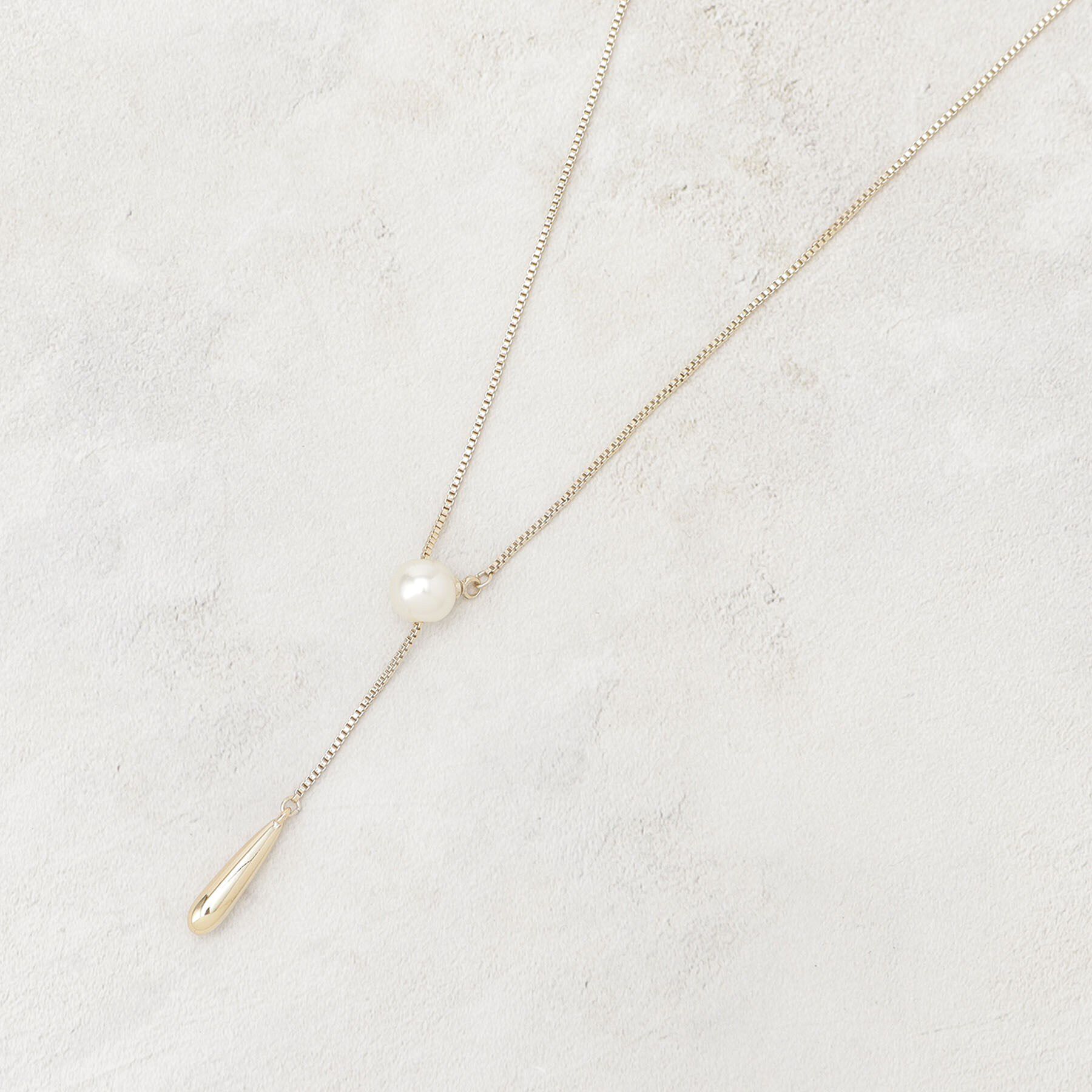 grove「パール調スライドネックレス」|ネックレス|ゴールド(007)