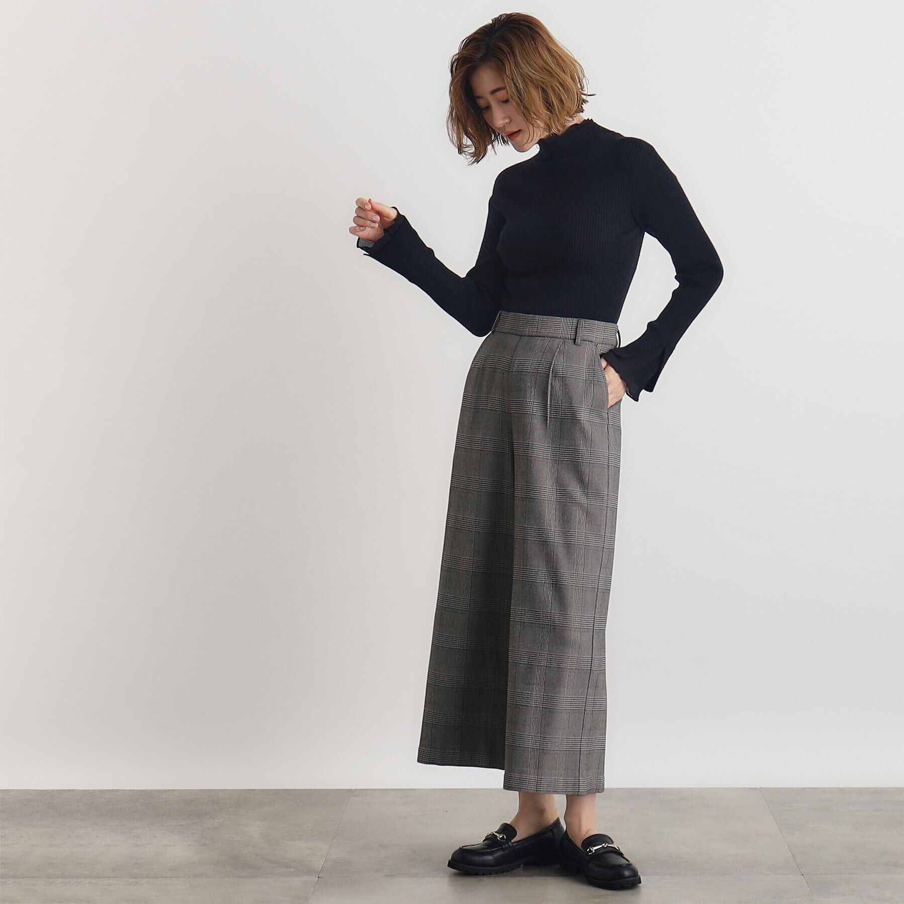 grove「【多機能】裏起毛ハイパーストレッチワイドパンツ」|その他|