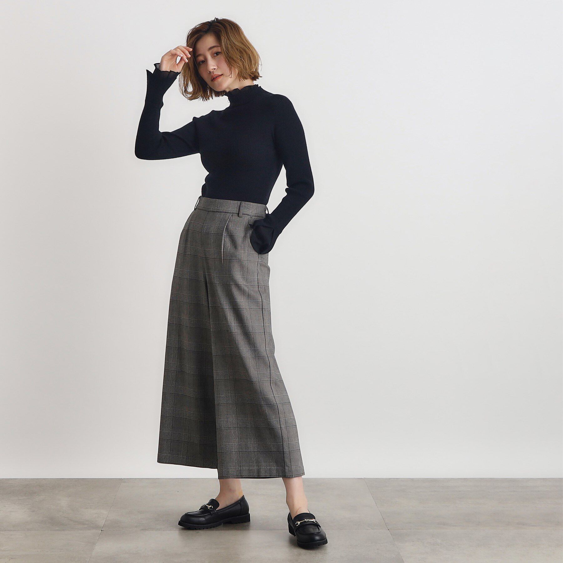 grove「【多機能】裏起毛ハイパーストレッチワイドパンツ」|その他|