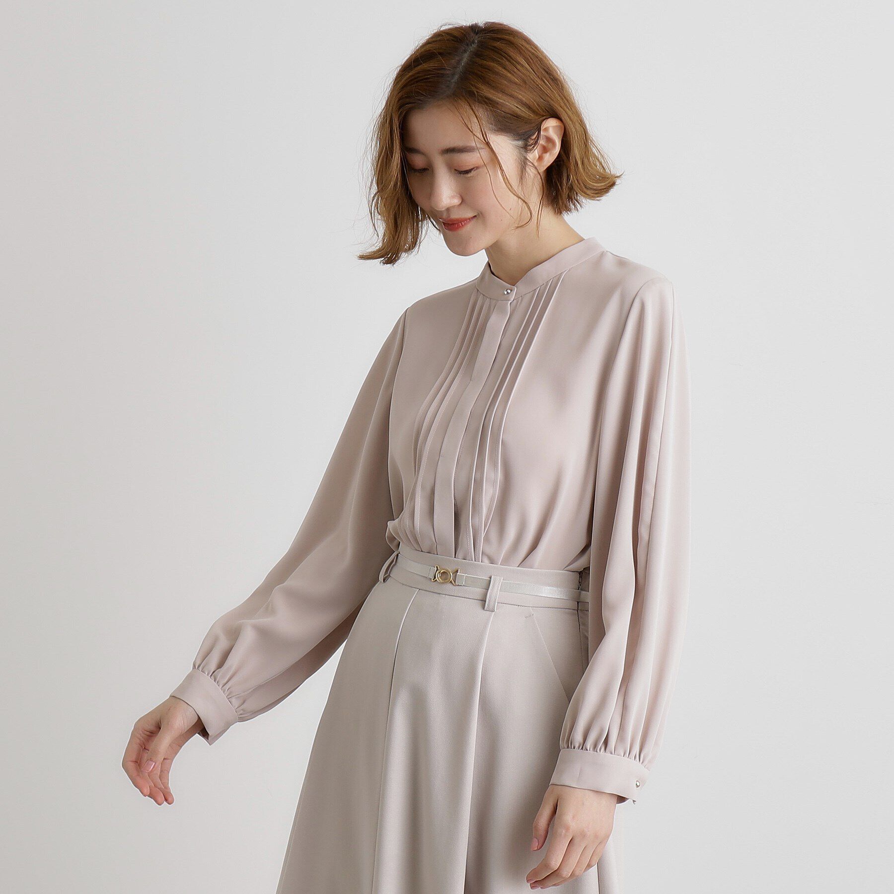 grove「2WAYタックスリーブブラウス」|シャツ・ブラウス|