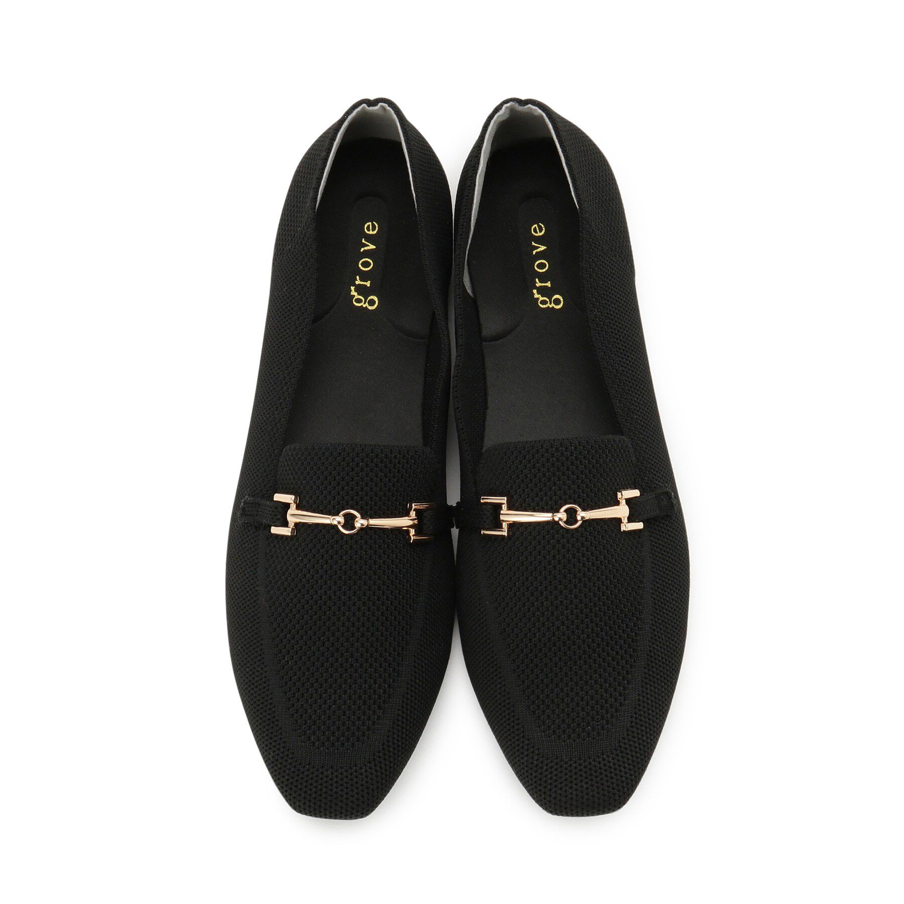 grove「【人間工学】洗えるニットビットローファー」|その他|