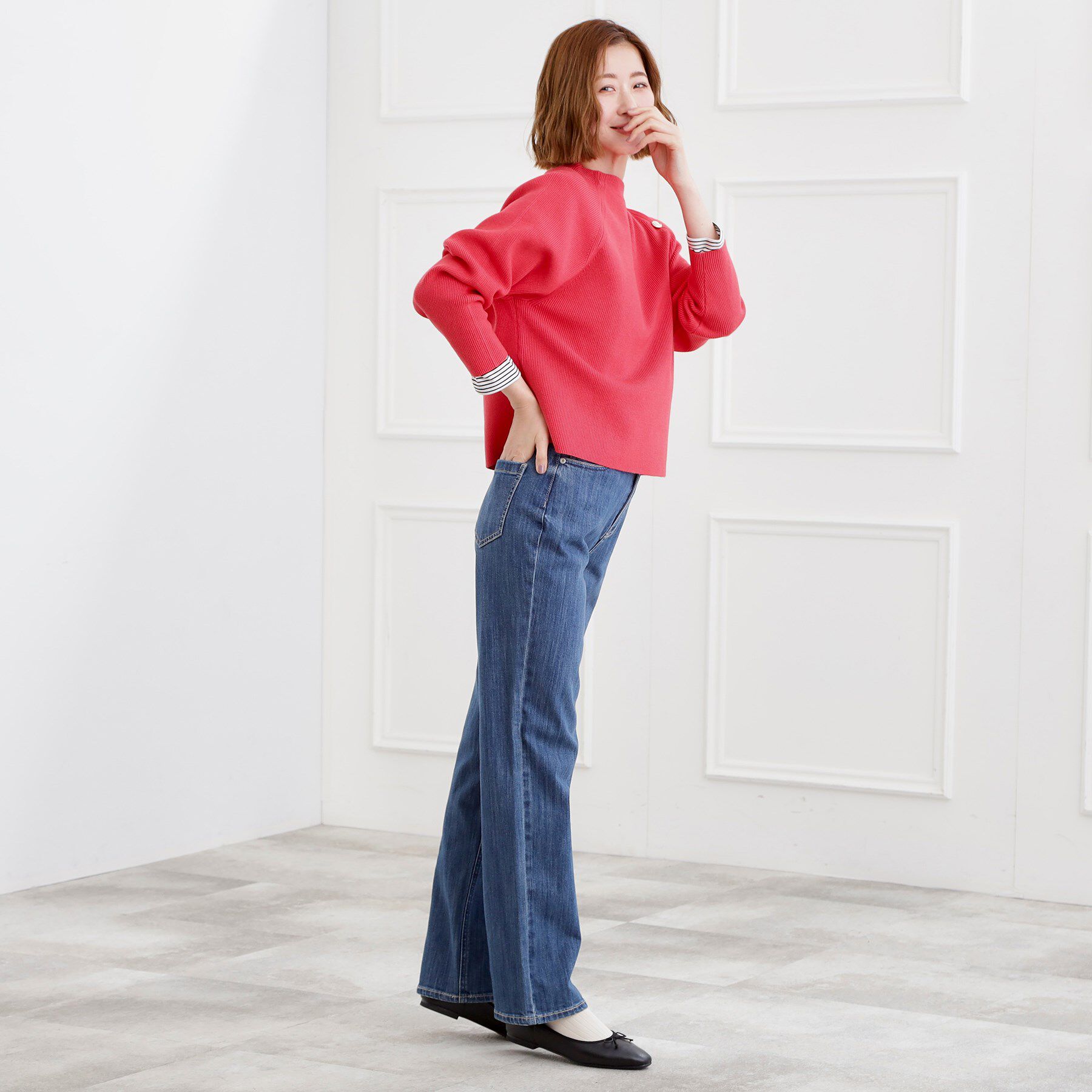 grove「【選べる着丈】大人のためのストレートデニムパンツ」|デニム|