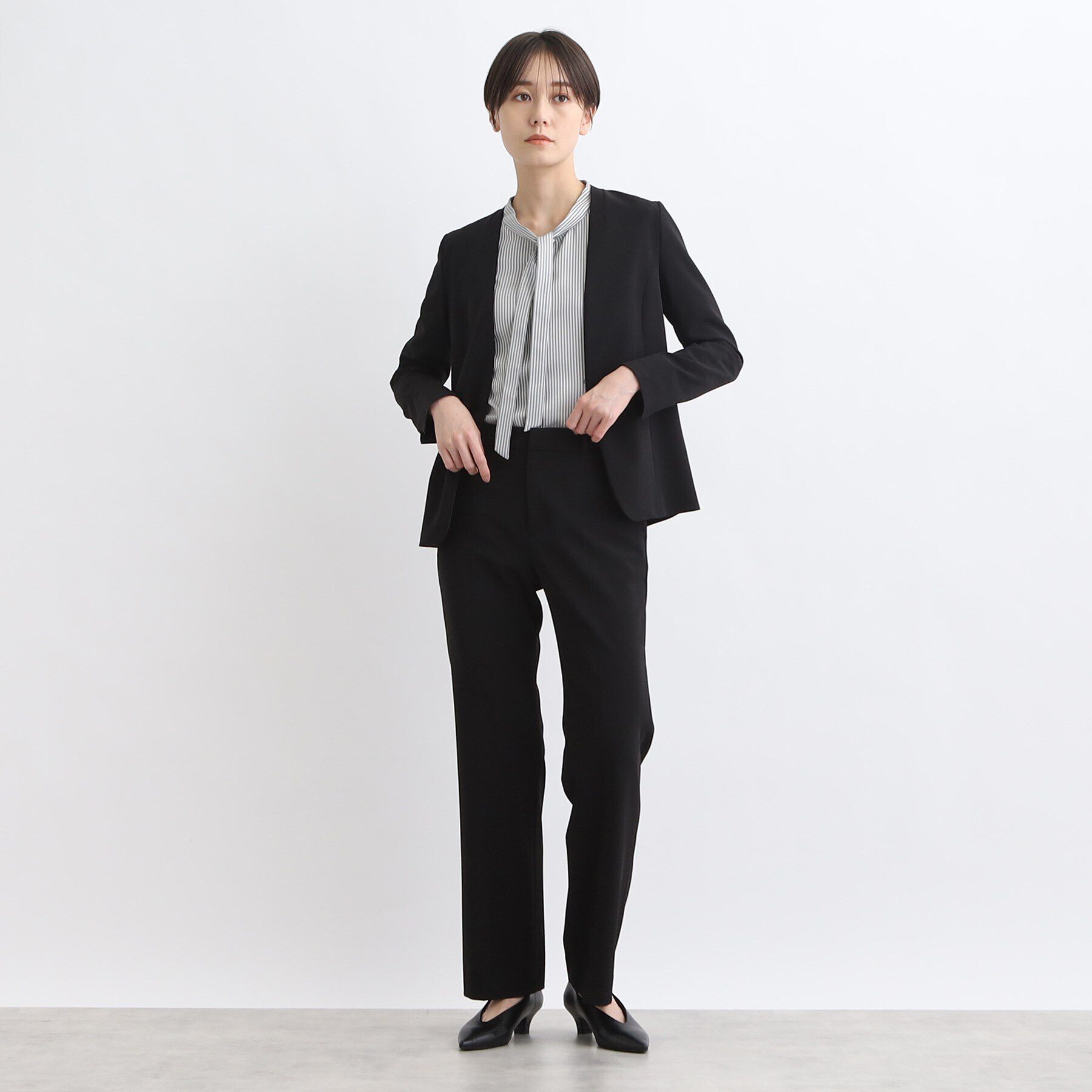 INDIVI「【定番スーツ／洗える／UVケア】ストレッチストレートパンツ」|その他|