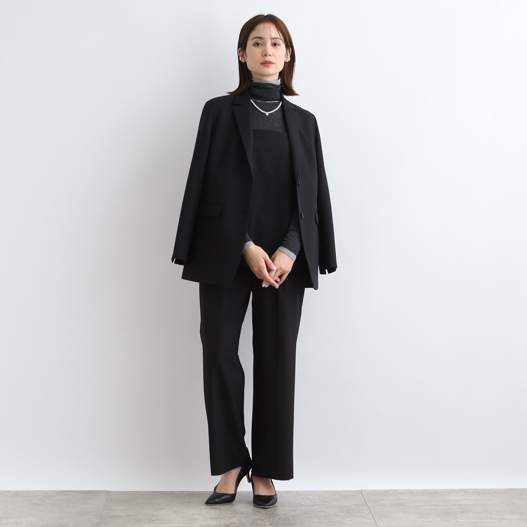 INDIVI「【洗える／SETUP可能】ウール調キャミソールトップス」|キャミソール|