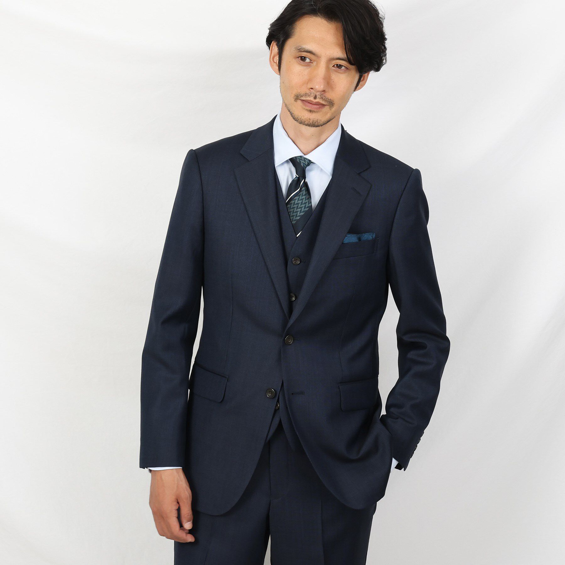 TAKEO KIKUCHI「シャイニーシャークピンヘッド スーツ/3ピース対応可」|スーツ|