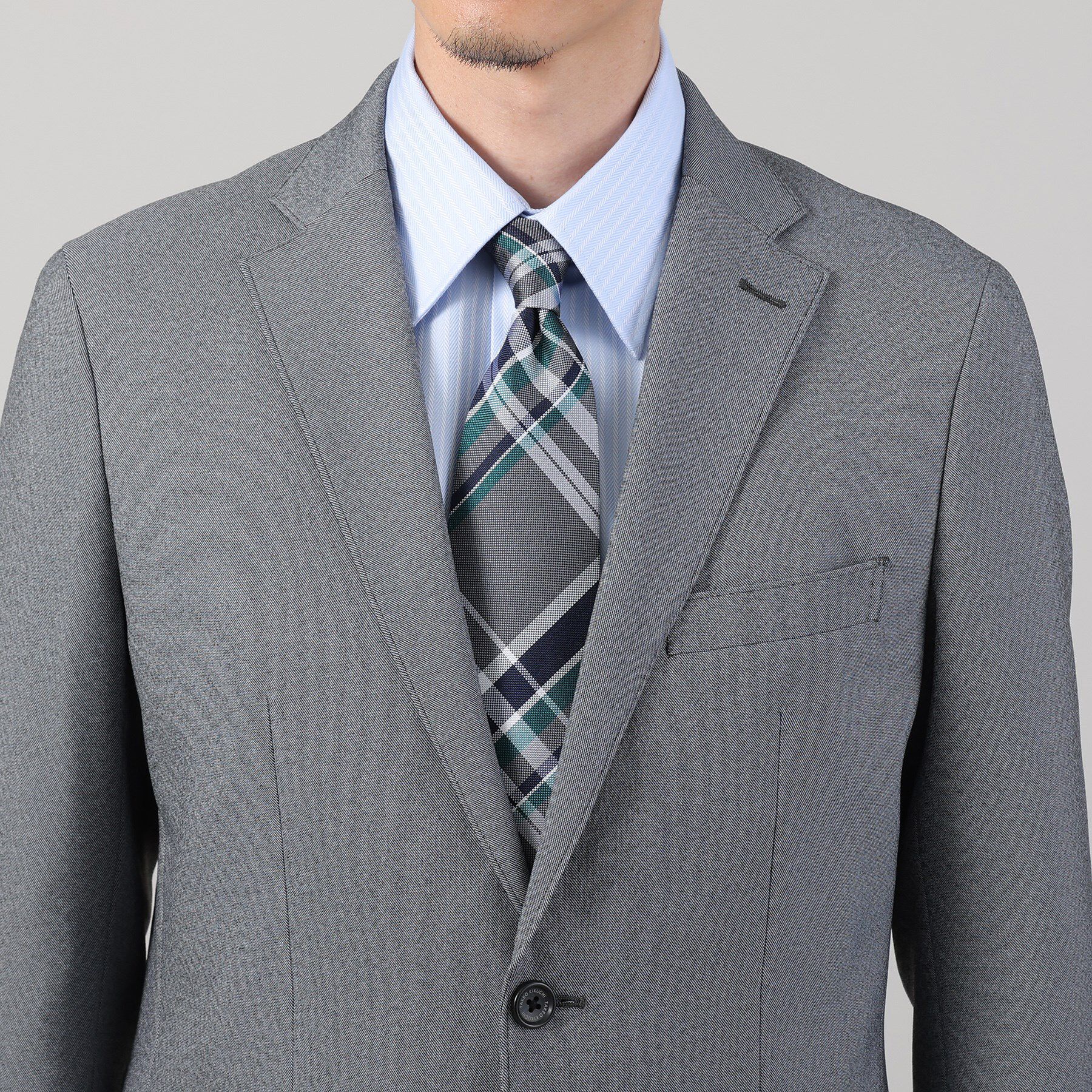 TAKEO KIKUCHI「【ONOFF/セットアップ対応】メランジ シャークスキン ストレッチジャケット」|テーラードジャケット|