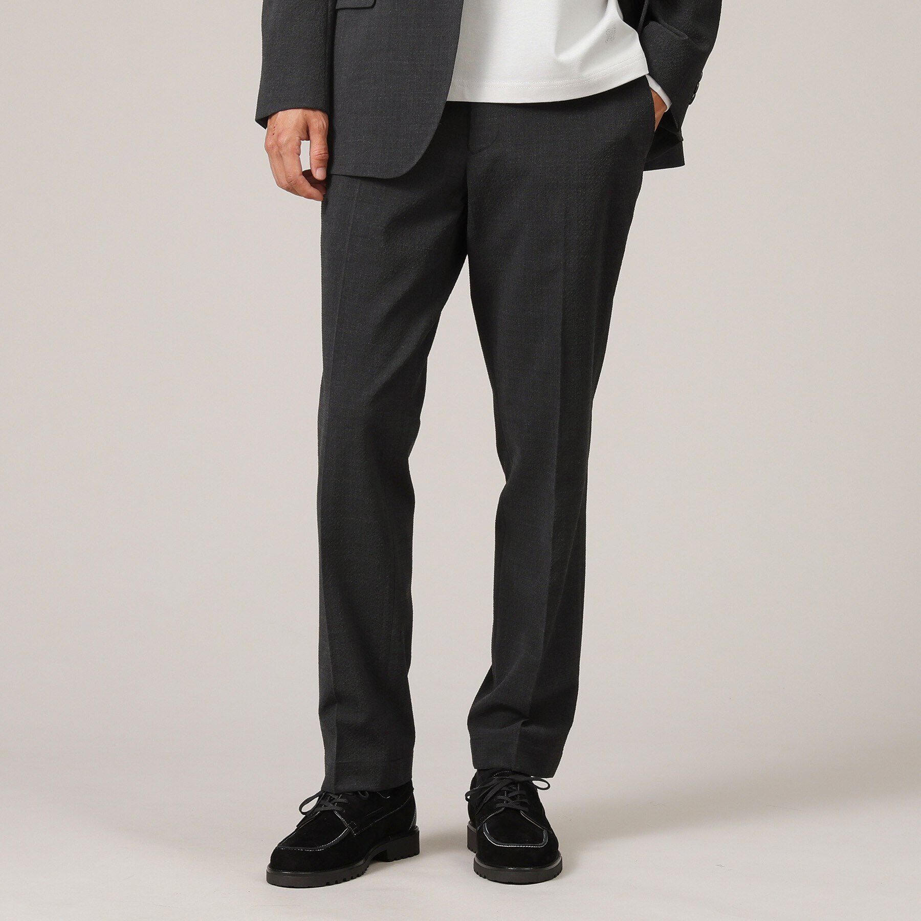 TAKEO KIKUCHI「オータム サッカー パンツ」|その他|ﾁｬｺｰﾙｸﾞﾚｰ(014)