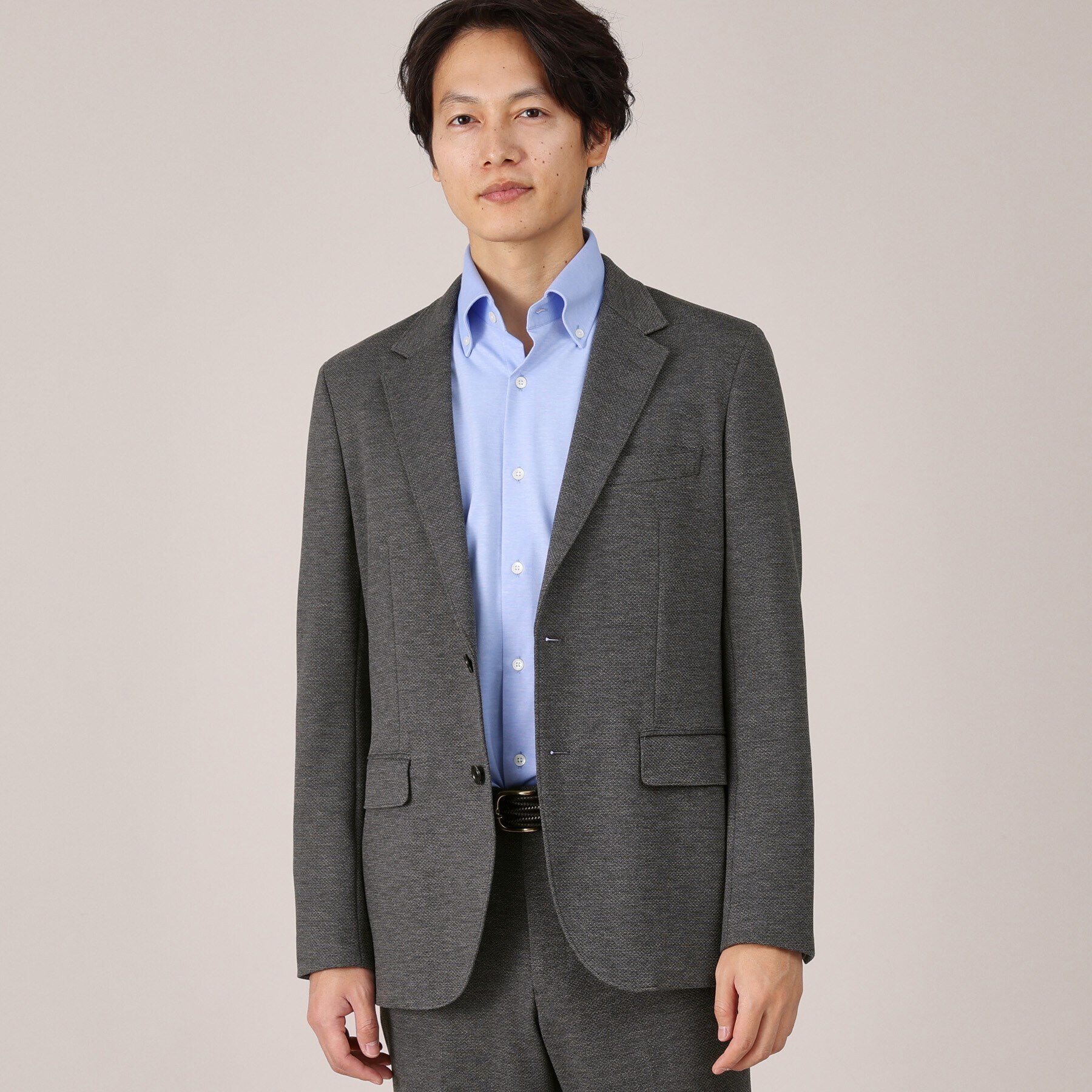 TAKEO KIKUCHI「メランジ ハニカム ストレッチ ジャケット」|テーラードジャケット|