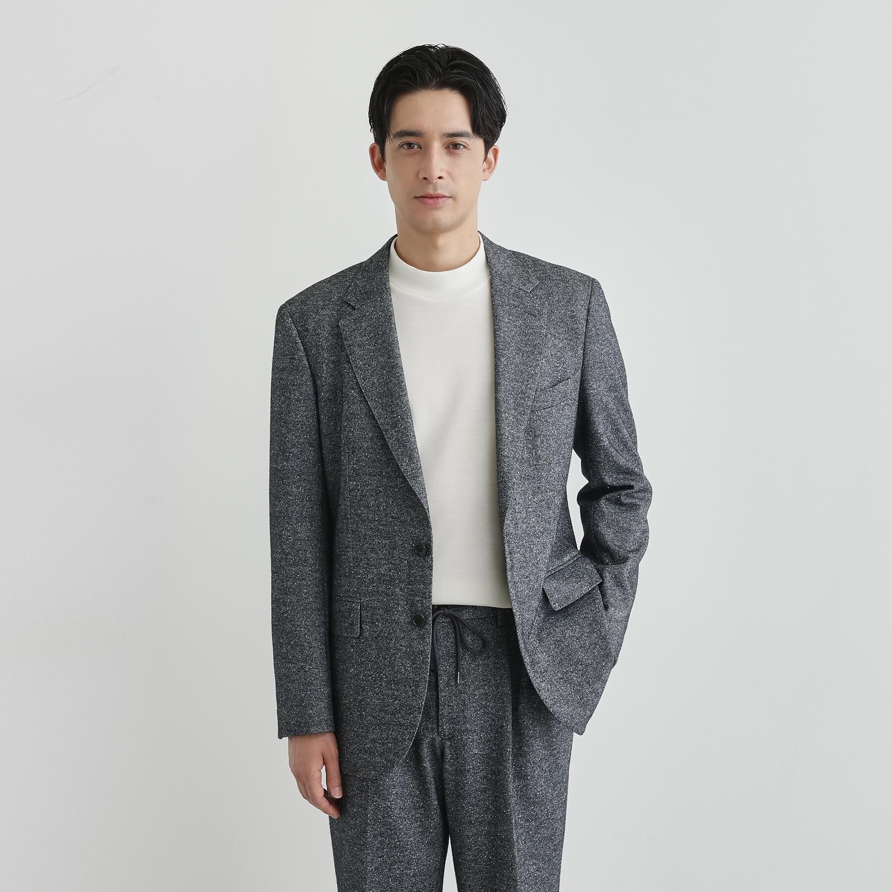 TAKEO KIKUCHI「尾州織 シルクネップジャージ ジャケット」|テーラードジャケット|