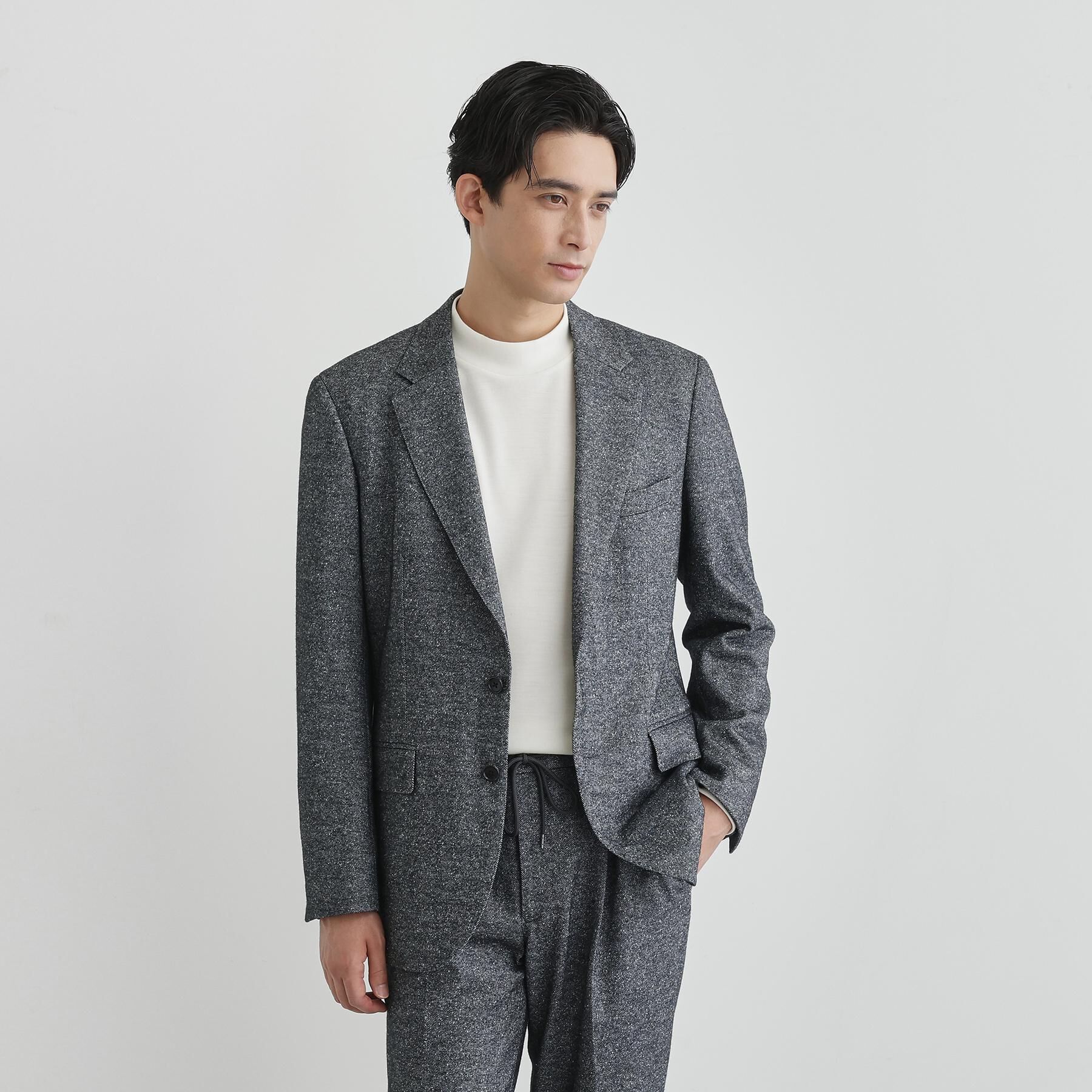 TAKEO KIKUCHI「尾州織 シルクネップジャージ ジャケット」|テーラードジャケット|