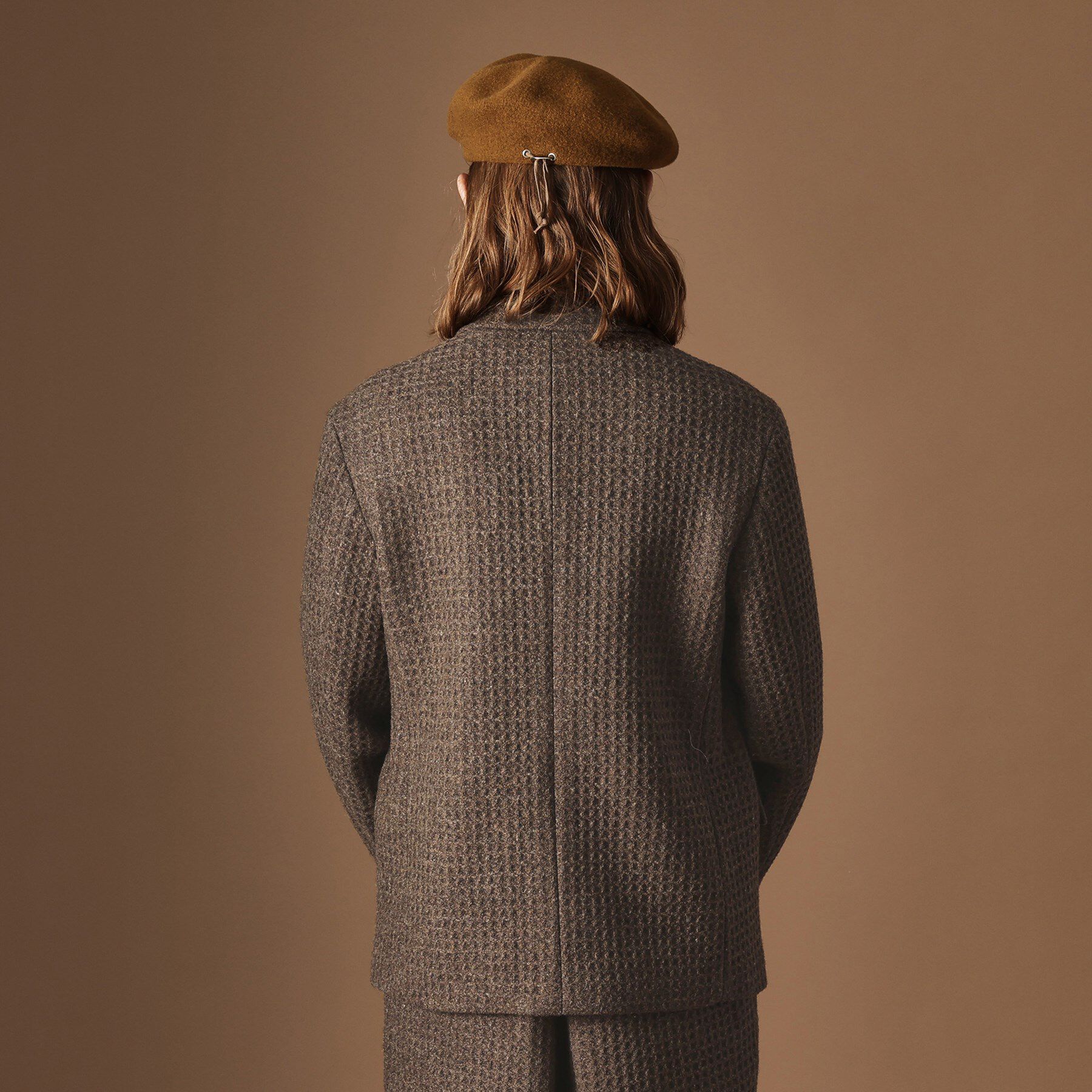 40CARATS&525「【Sサイズ～】ウール混ワッフルジャケット」|テーラードジャケット|