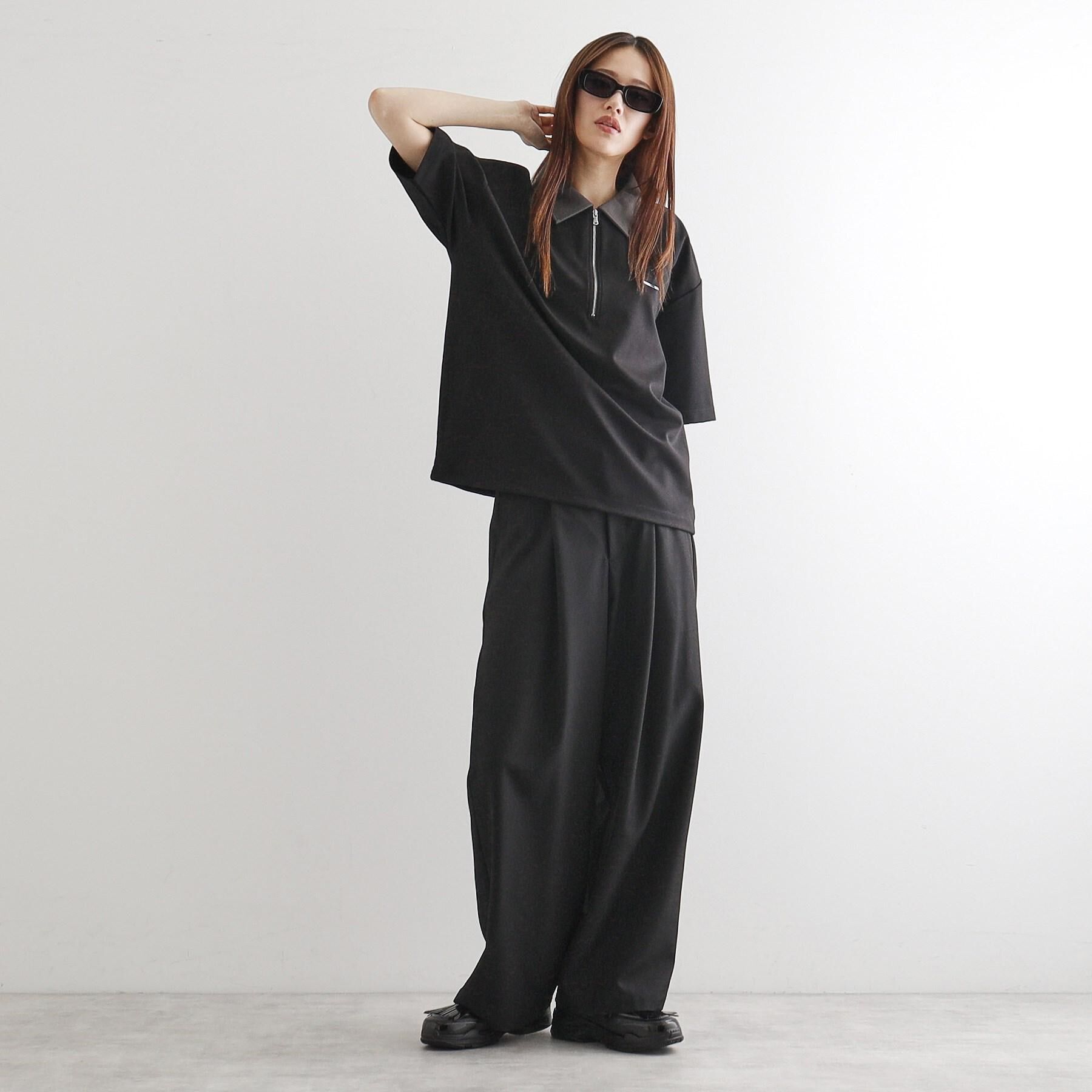 tk.TAKEO KIKUCHI「配色ハーフジップポロシャツ」|ポロシャツ|