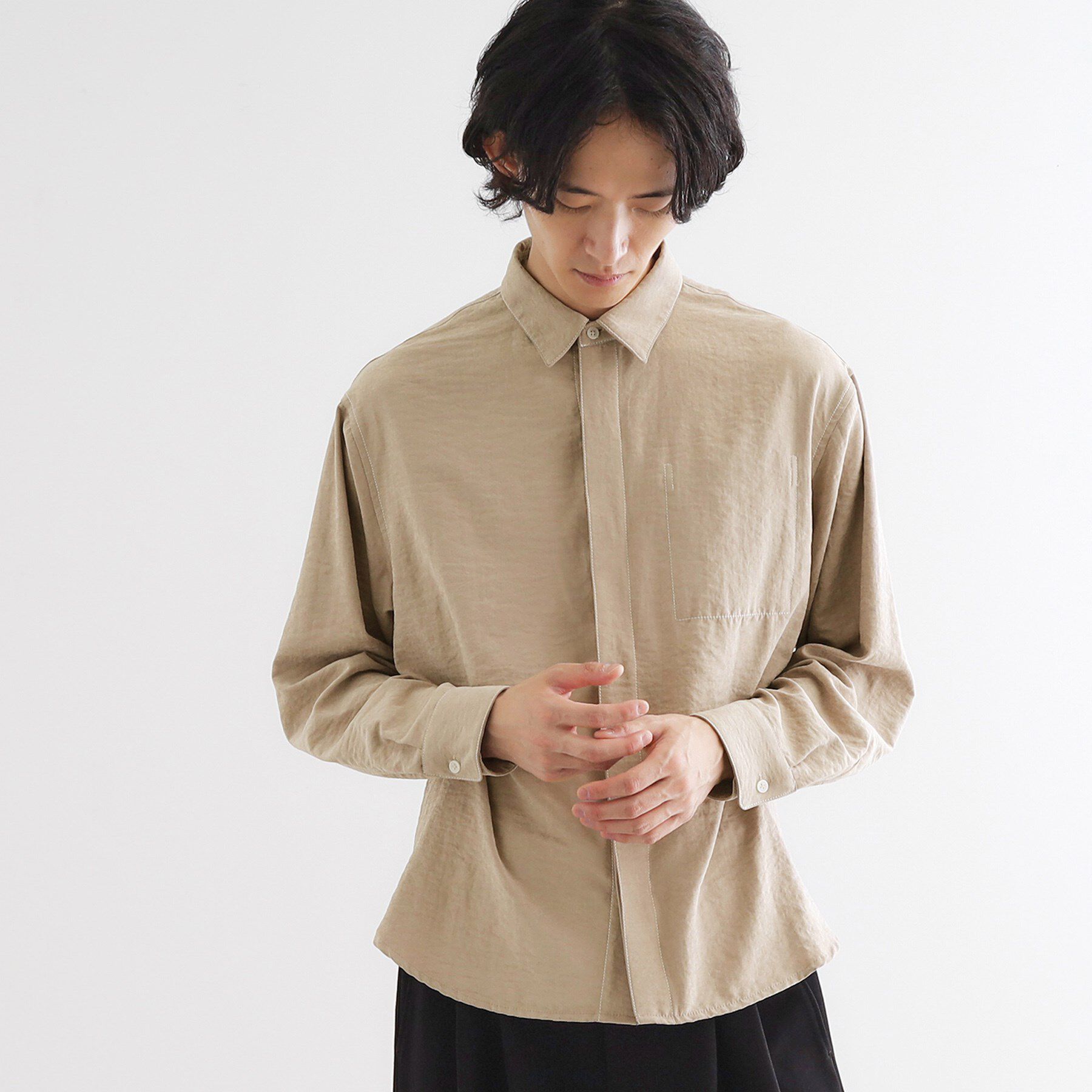 tk.TAKEO KIKUCHI「ビンテージフィブリルライクシャツ」|シャツ・ブラウス|