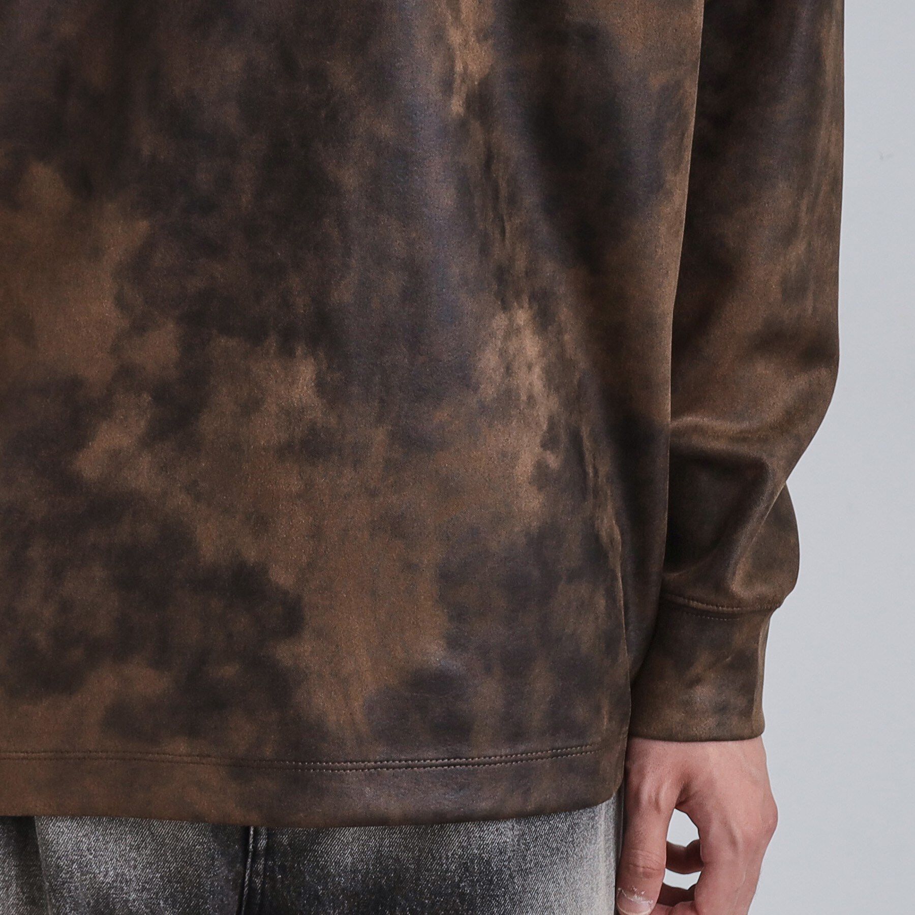 tk.TAKEO KIKUCHI「ヴィンテージライクプリント ハーフジッププルオーバー」|Tシャツ・カットソー|