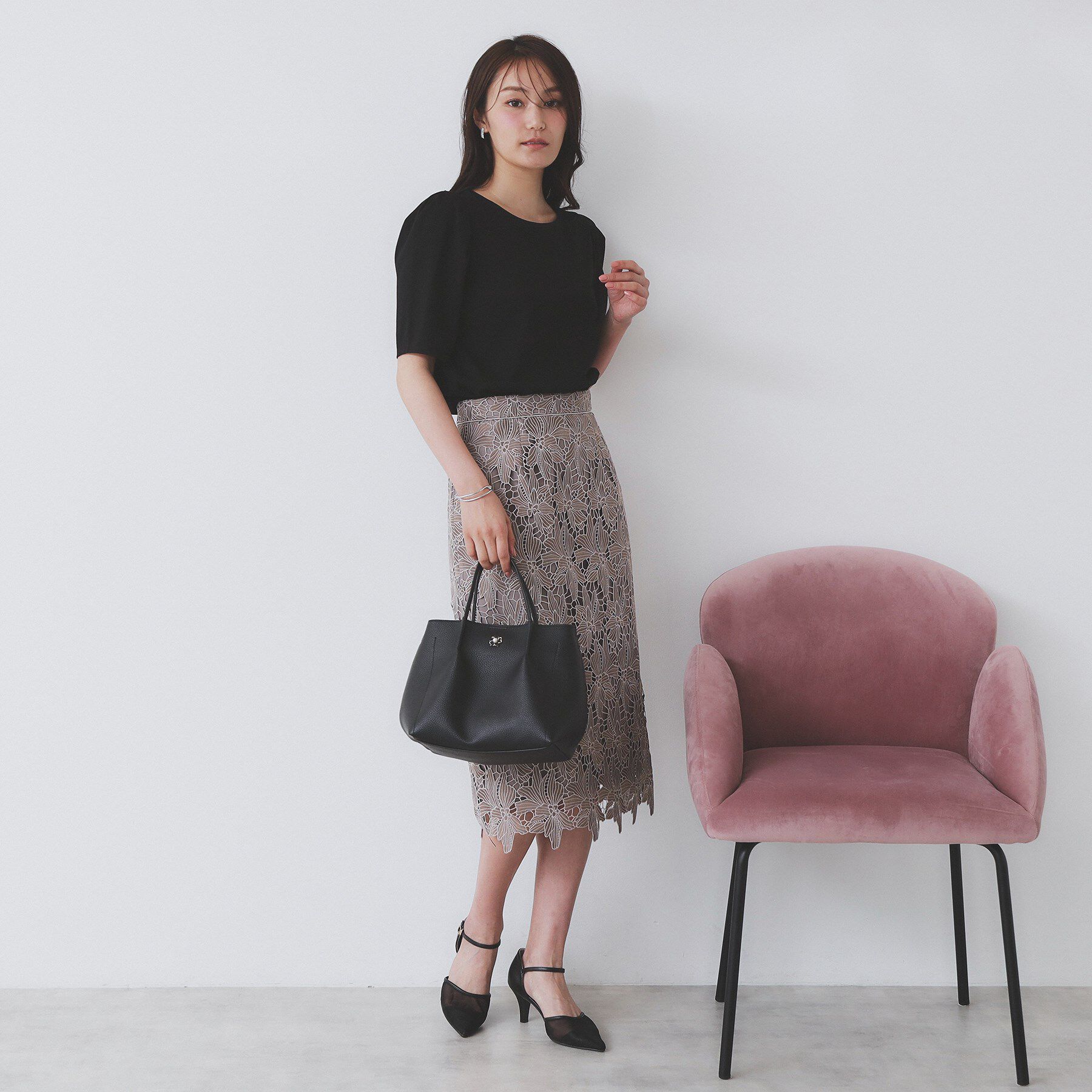 index「《7色展開/XS-LLサイズ》多機能タックスリーブトップス【汗ジミ防止/吸水速乾/接触冷感/UVケア」|Tシャツ・カットソー|