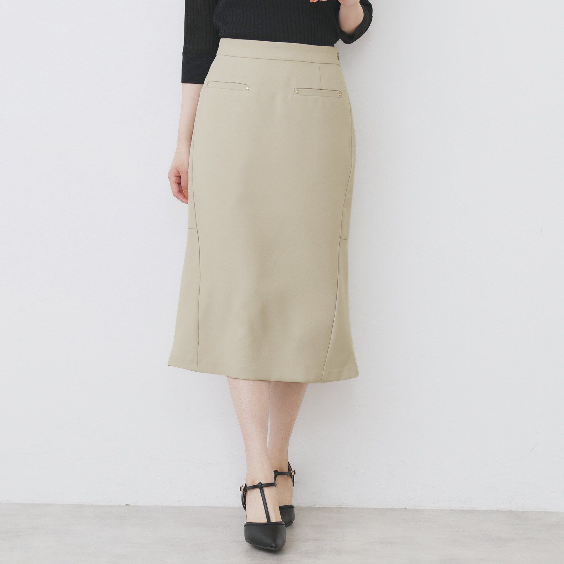 index「バックフレアマーメイドスカート【洗濯機洗い可/イージーアイロン】」|スカート|