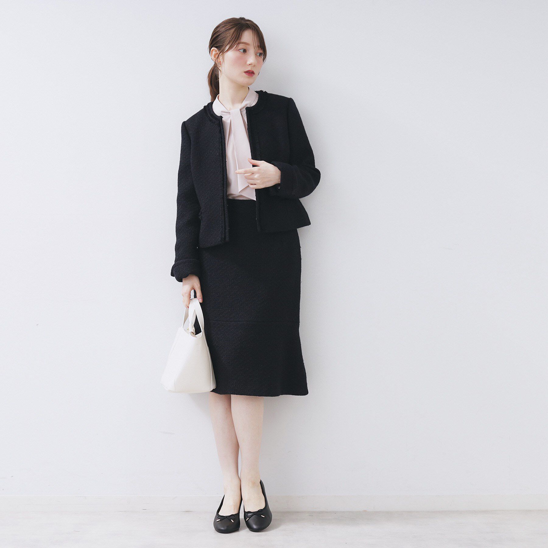 index「≪通勤・セレモニー/セットアップ対応≫フレアツイードスカート【洗濯機OK】」|スカート|