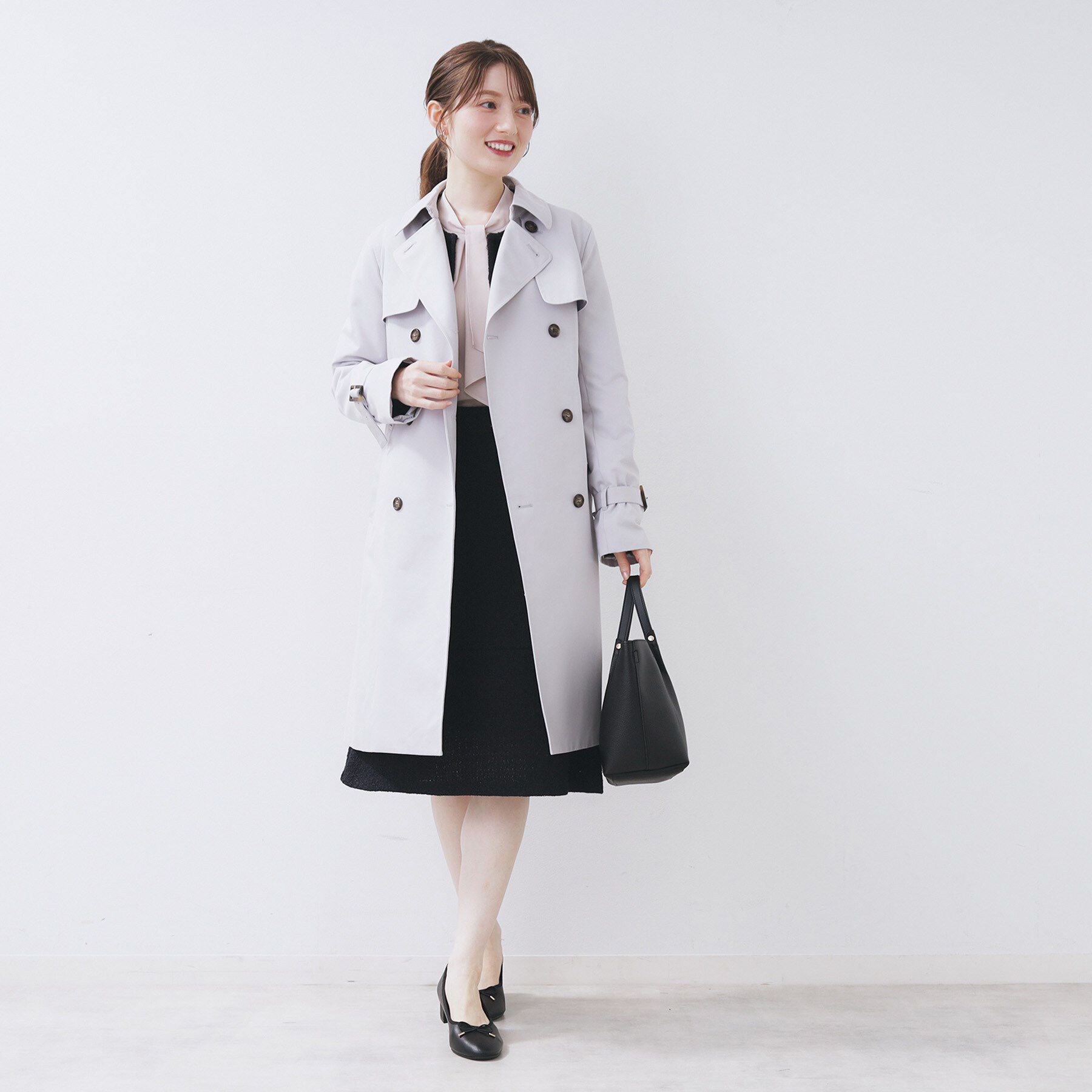 index「≪通勤・セレモニー/セットアップ対応≫フレアツイードスカート【洗濯機OK】」|スカート|