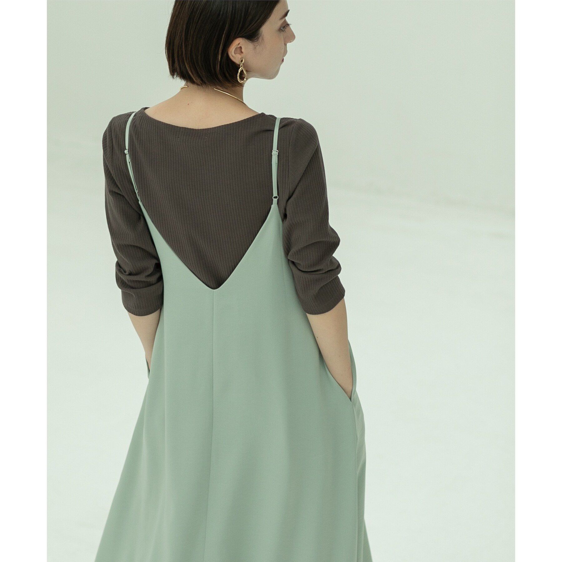 OPAQUE.CLIP「ボートネック7分袖カットソー【洗濯機洗い可】」|Tシャツ・カットソー|