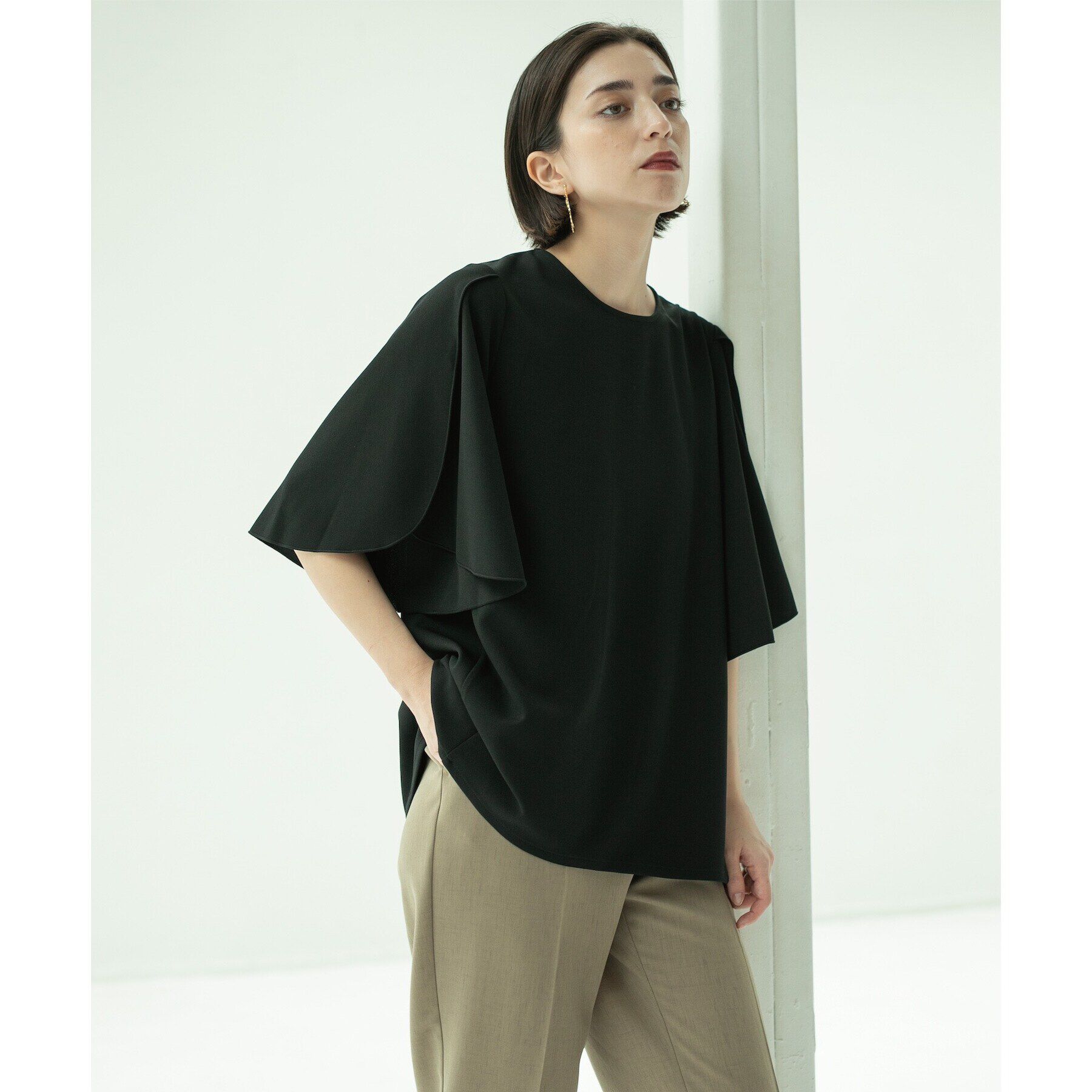 OPAQUE.CLIP「UV チューリップスリーブトップス【吸水速乾/洗濯機洗い可】」|Tシャツ・カットソー|