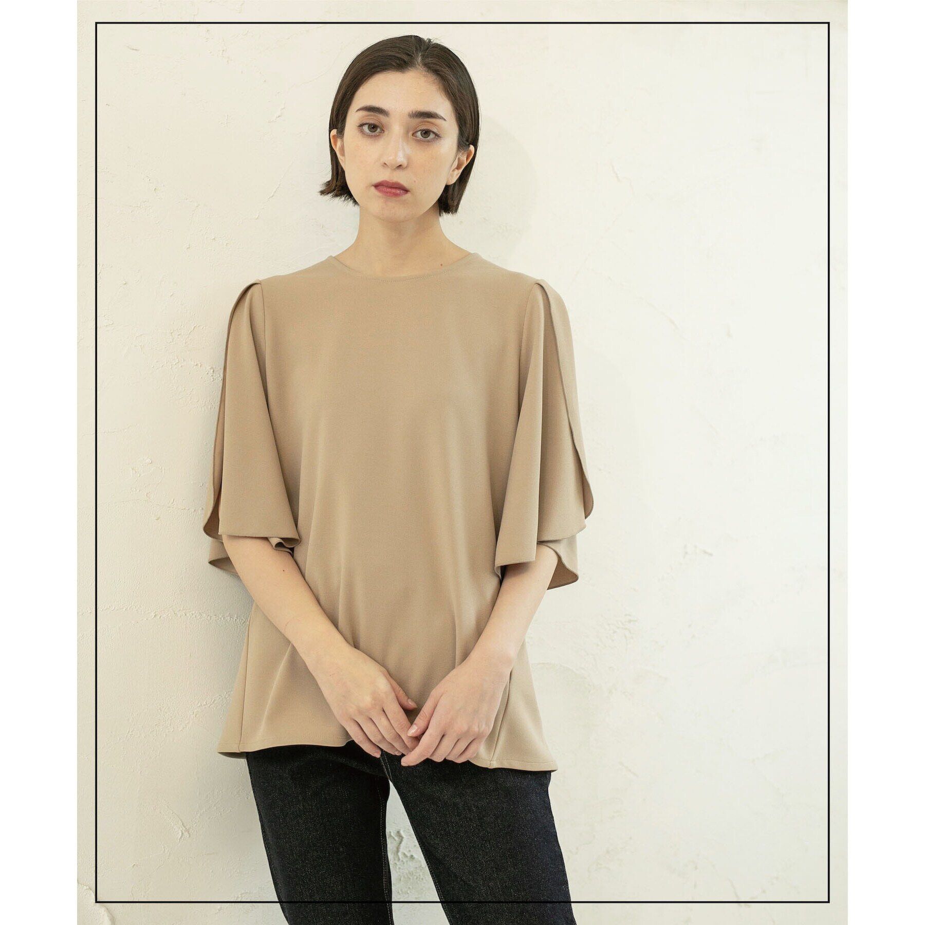 OPAQUE.CLIP「UV チューリップスリーブトップス【吸水速乾/洗濯機洗い可】」|Tシャツ・カットソー|