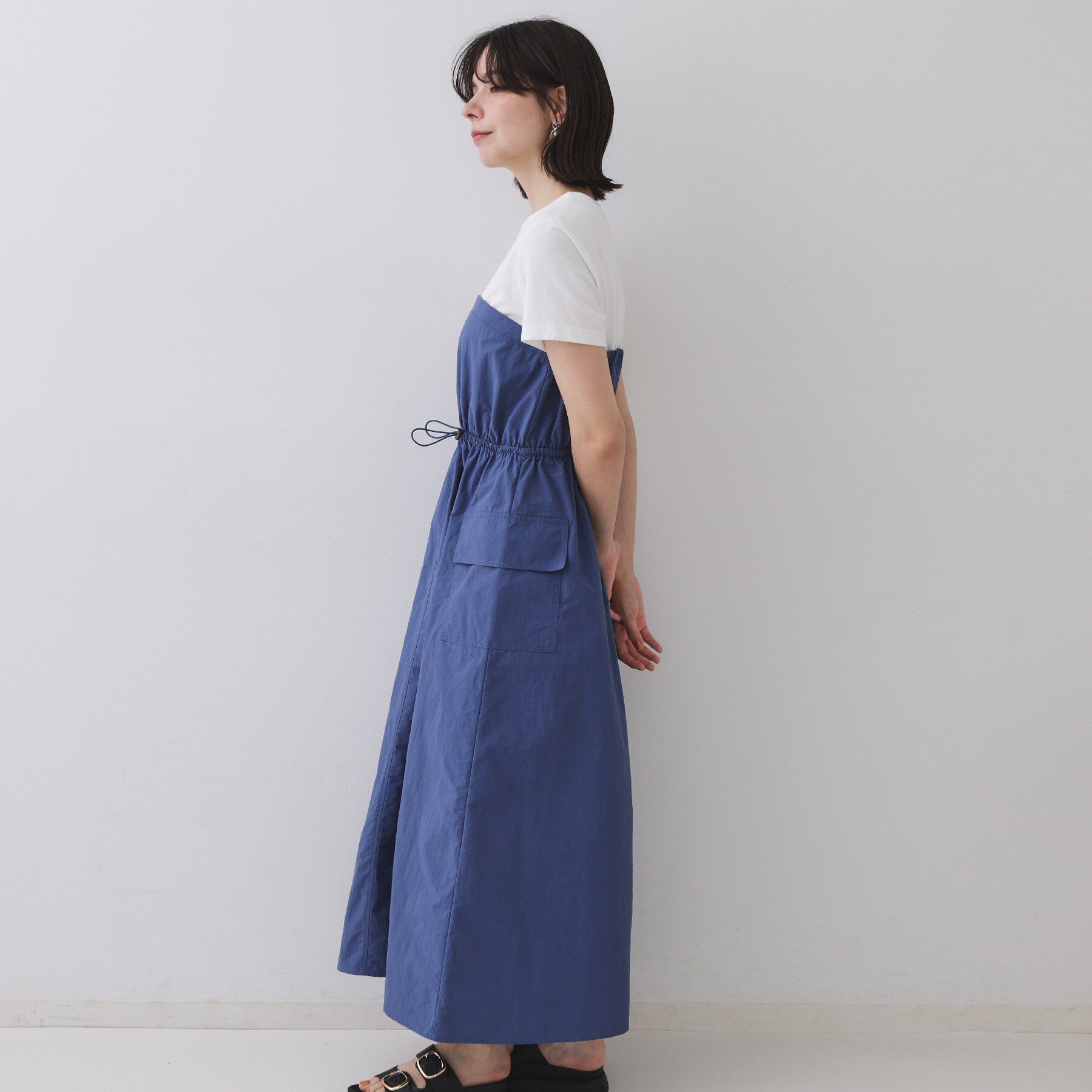 OPAQUE.CLIP「ドッキングワンピース【洗濯機洗い可】」|ワンピース|