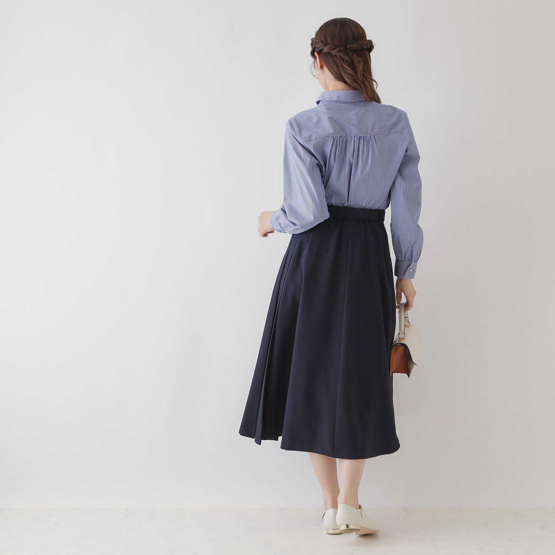 Couture broach「【美シルエット・好印象スカート】サイドタックプリーツスカート」|スカート|