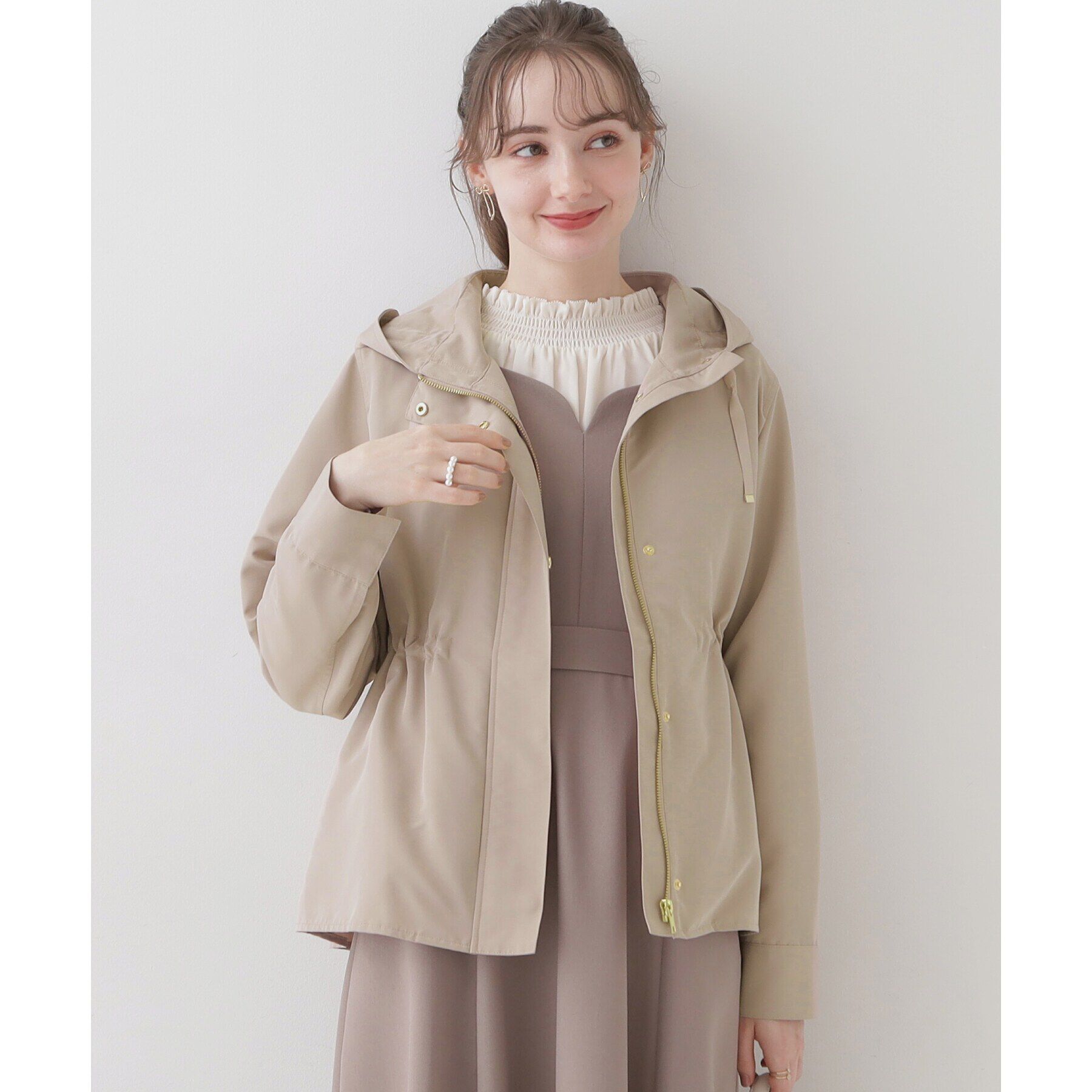 Couture broach「【愛されマンパ】ハートキルトライナー付マウンテンパーカ」|ブルゾン・スタジャン|ﾋﾟﾝｸﾍﾞｰｼﾞｭ(053)