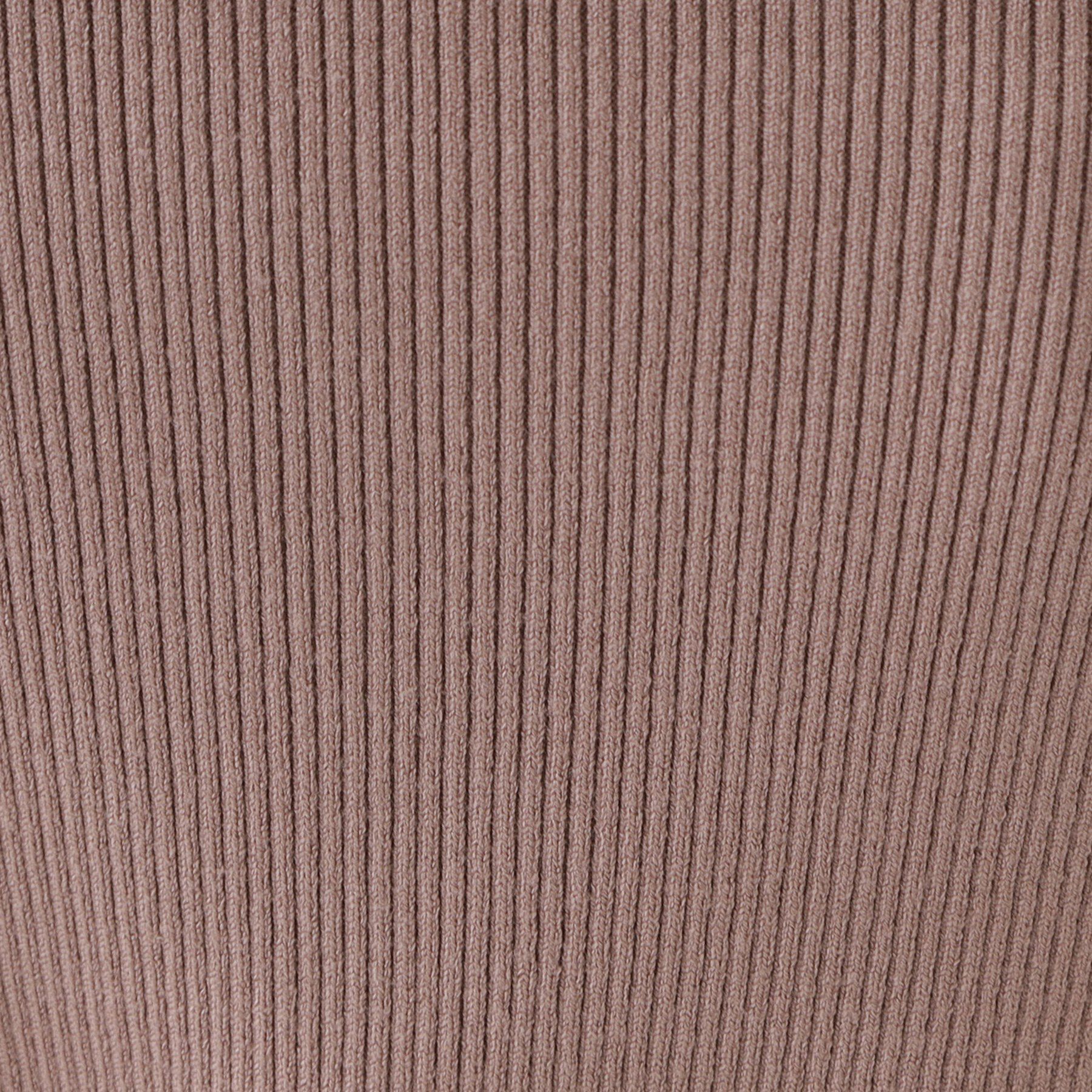 Couture broach「【プチプラ・フェミニンもカジュアルも】サステナブル　バックパール調プチフリルリブ」|ニット・セーター|