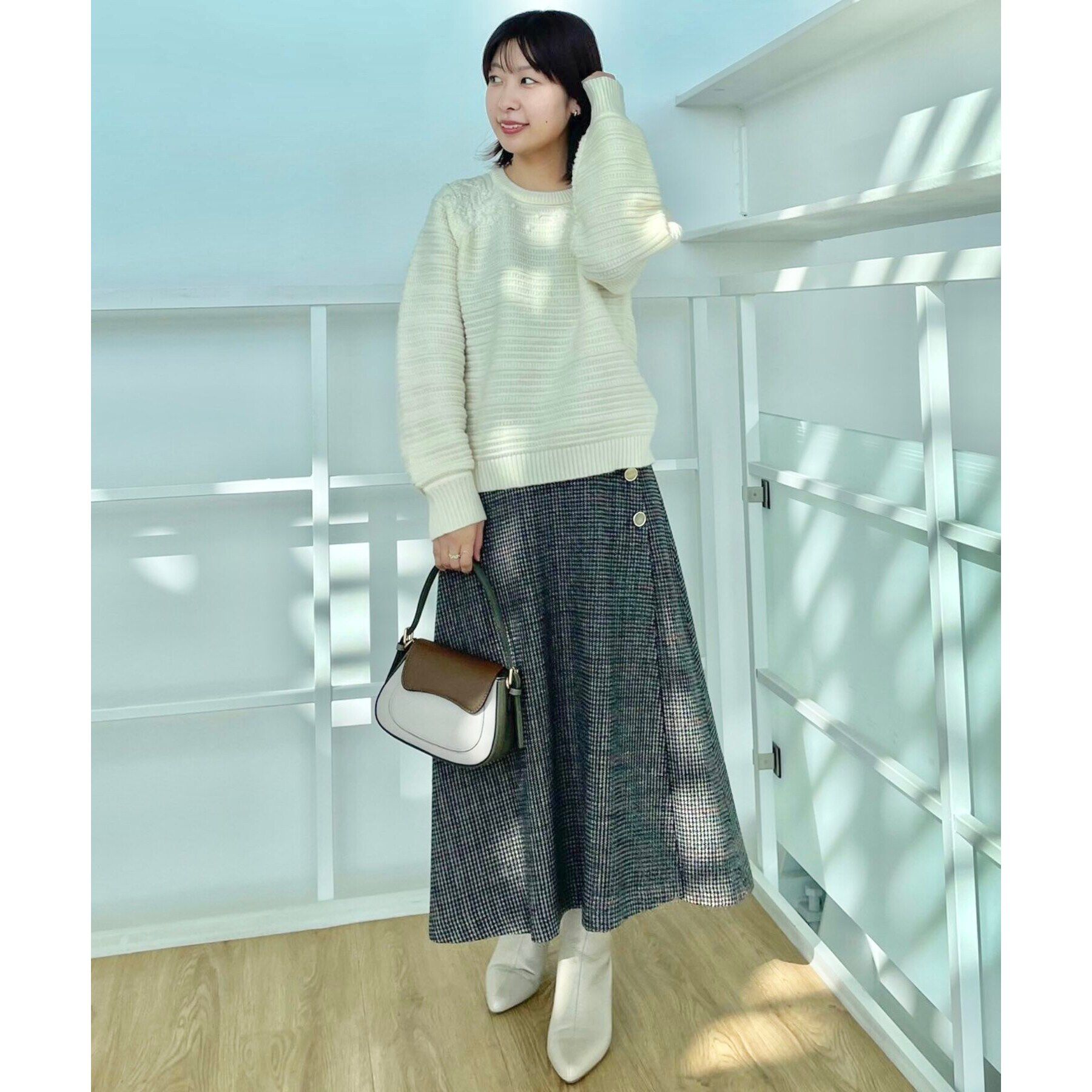 Couture broach「【レディな華やかニット】エンブロフラワーニット」|ニット・セーター|