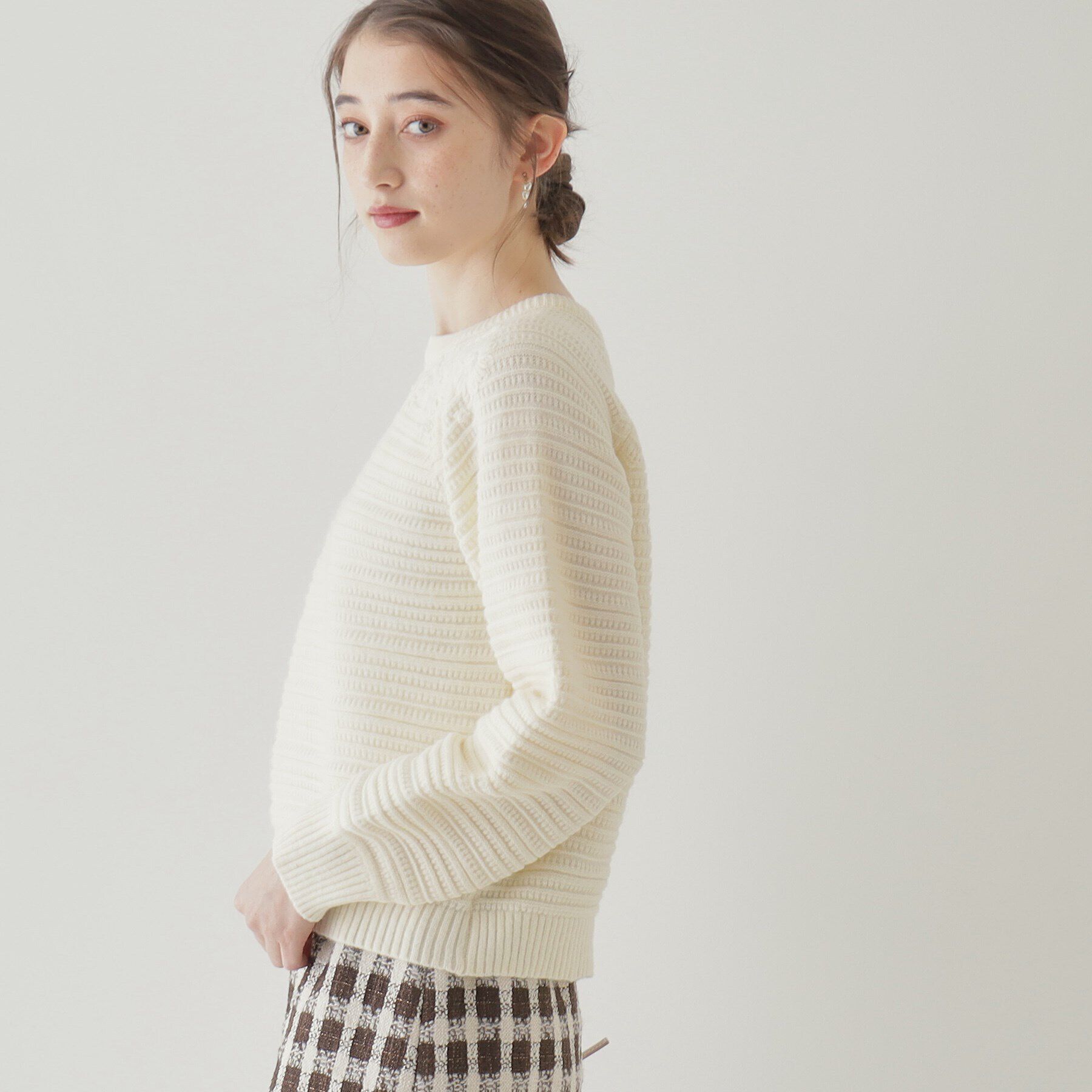 Couture broach「【レディな華やかニット】エンブロフラワーニット」|ニット・セーター|