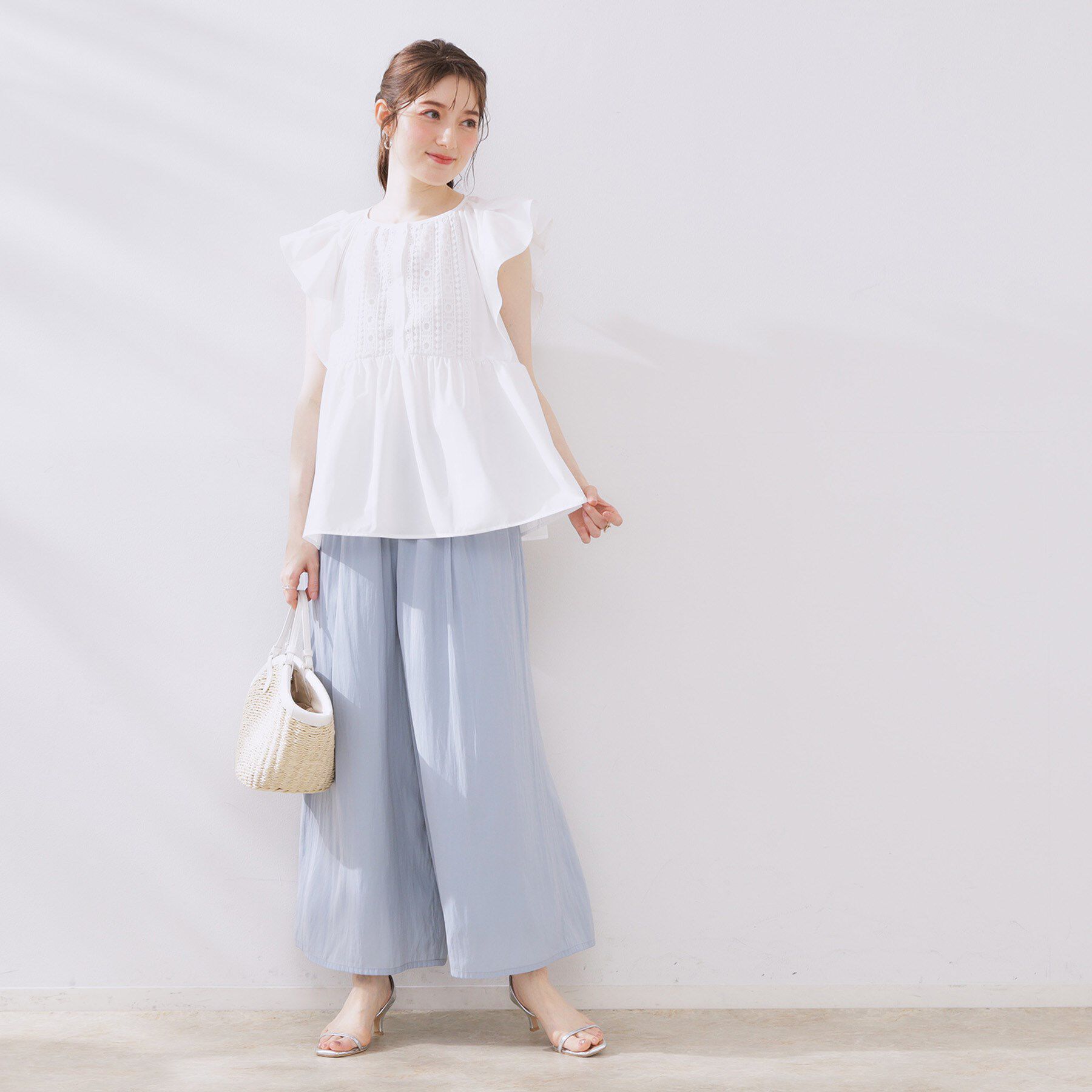 Couture broach「フロントレースTCブロードチュニック」|チュニック|