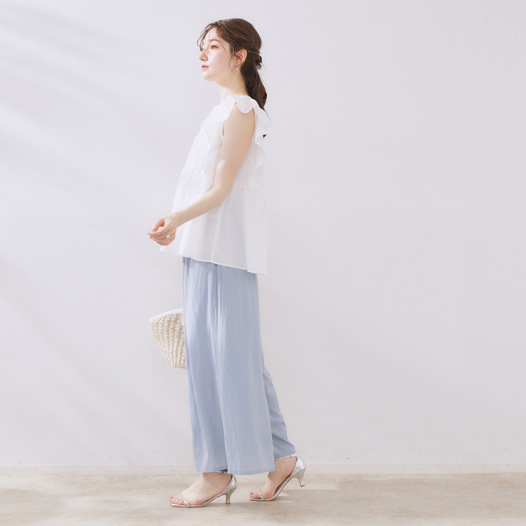 Couture broach「フロントレースTCブロードチュニック」|チュニック|