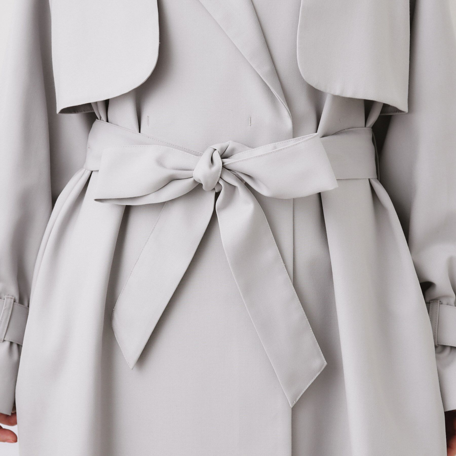 Couture broach「【撥水・ハレの日・通勤】ロングトレンチコート」|トレンチコート|