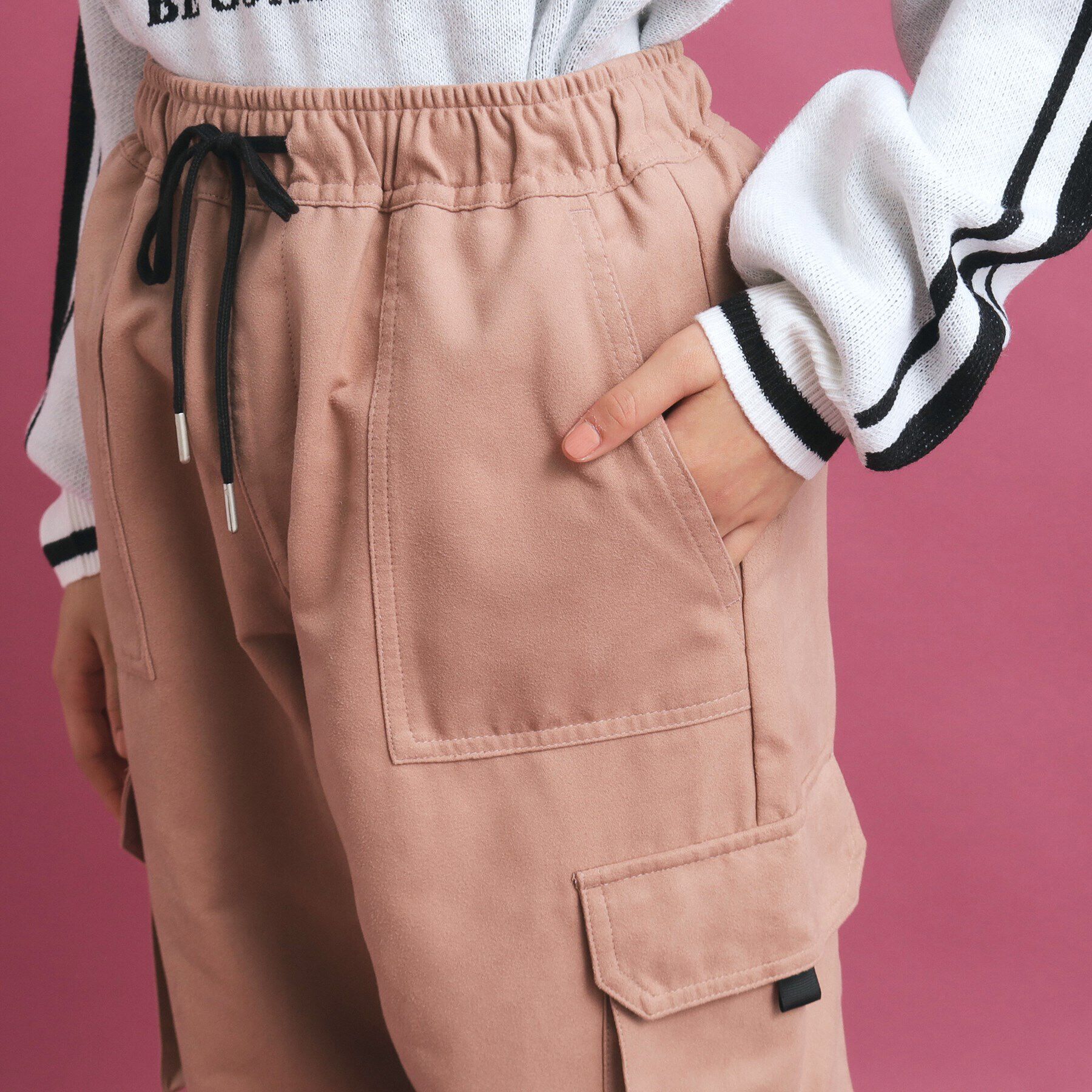 PINK-latte「ピーチ起毛カーゴパンツ」|その他|