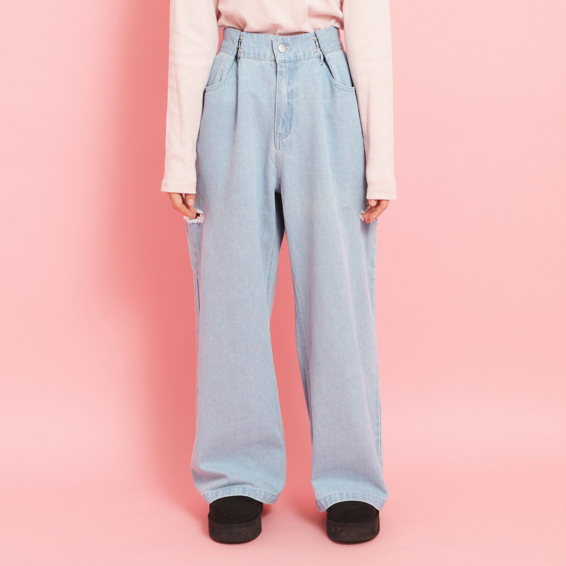 PINK-latte「サイドカットデニム」|その他|