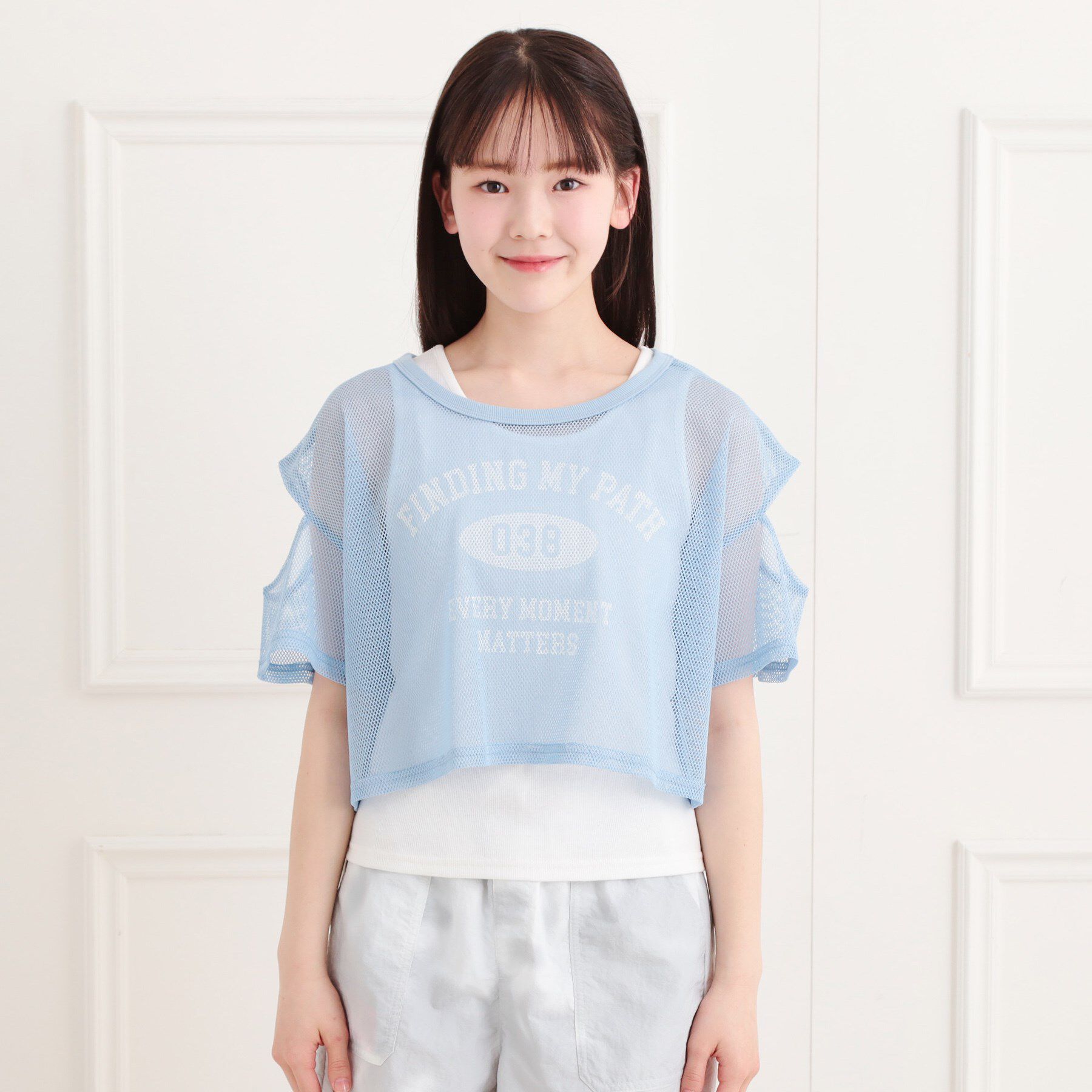 PINK-latte「メッシュTシャツ＋タンクセット」|その他|